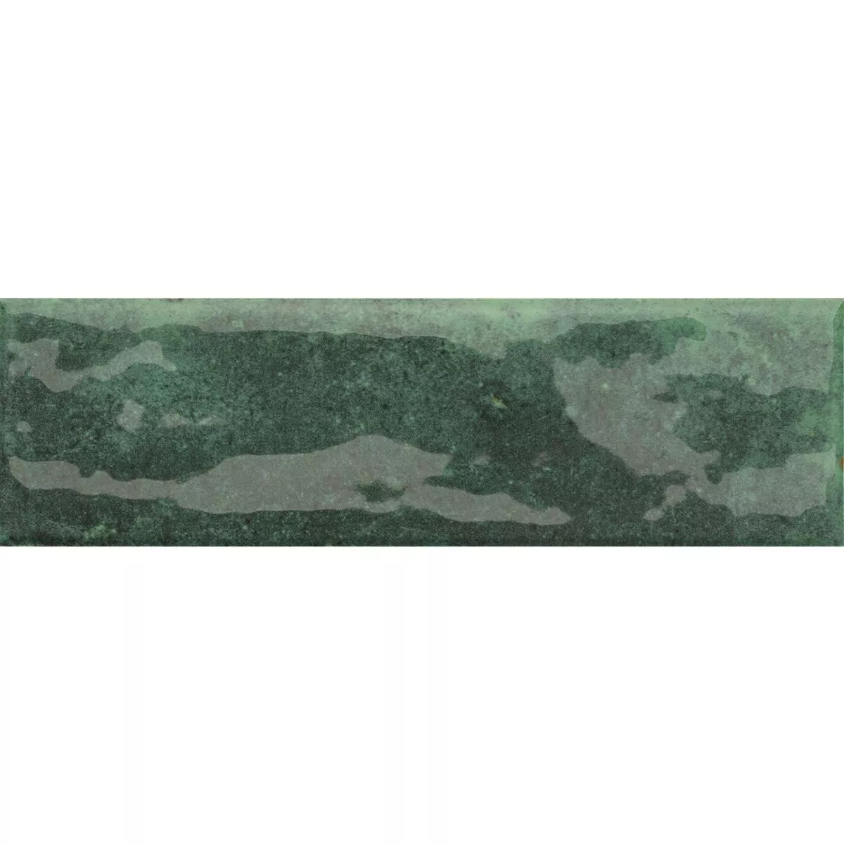 Vzorek Nástěnné Obklady Arosa Lesklá Zvlněné Smaragdová Zeleň 6x25cm