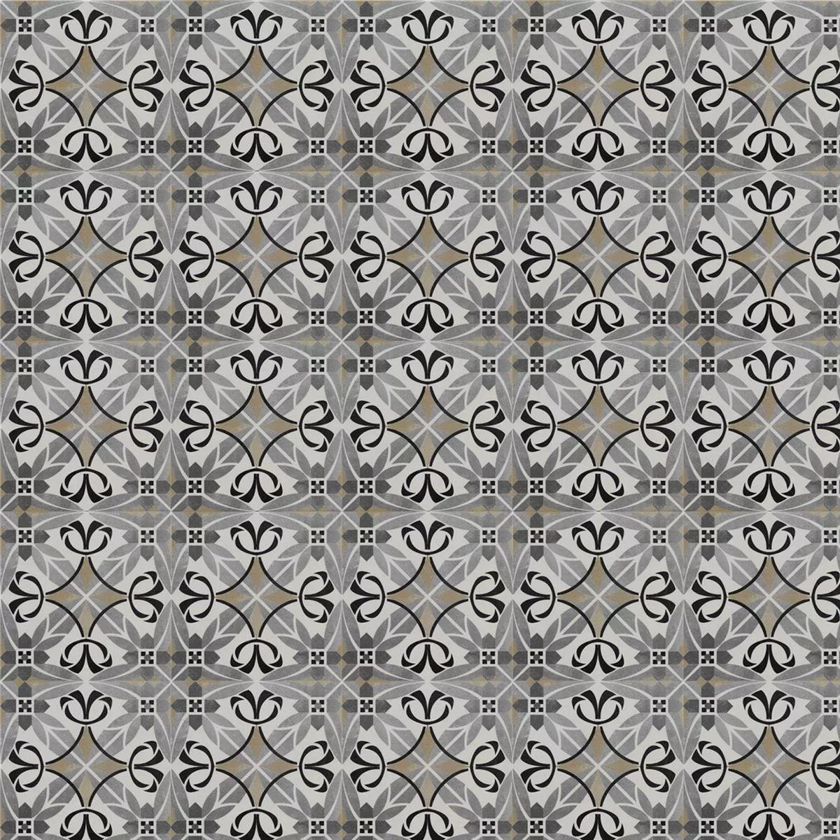 Vzorek Vzhled Cementové Dlaždice Gotik Gemma 22,3x22,3cm