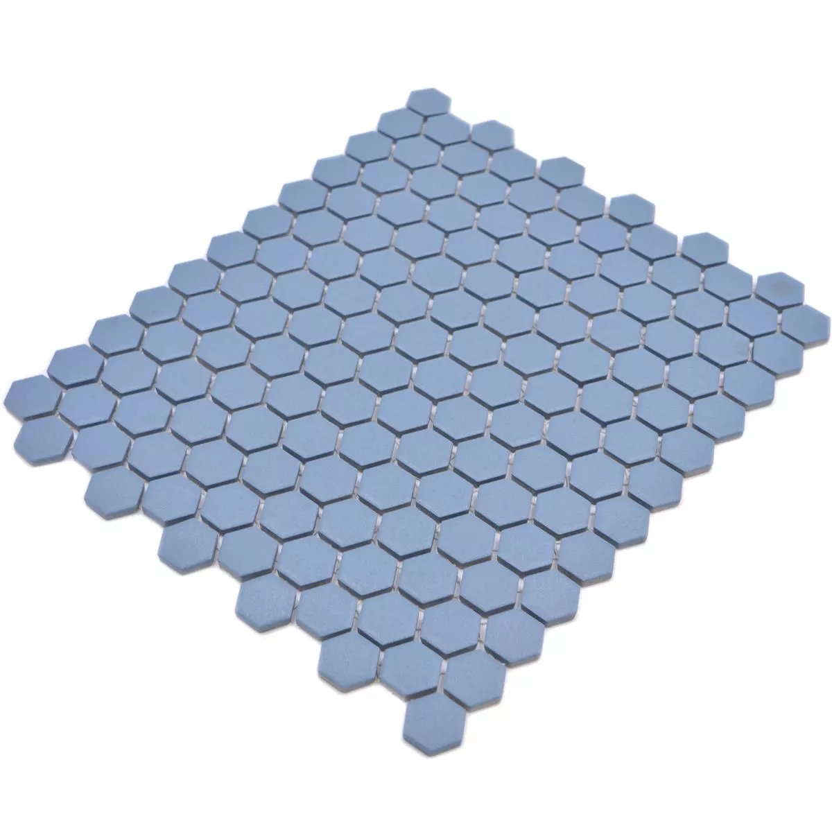 Vzorek Keramická Mozaikové Bismarck R10B Šestiúhelník Modrá H23