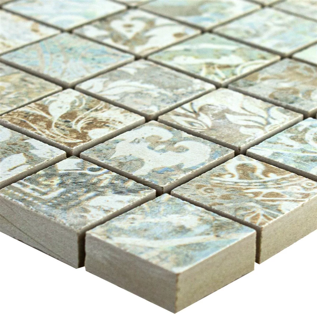 Keramická Mozaika Dlaždice Bellona Efekt Světle Pestrobarevná 25x25mm