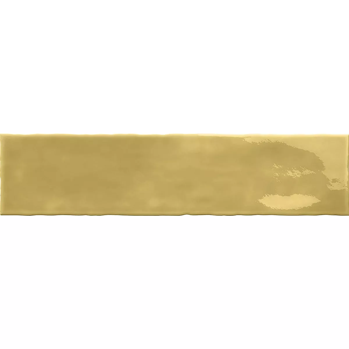 Nástěnné Obklady Lugo Zvlněné Žlutá 7,5x30cm
