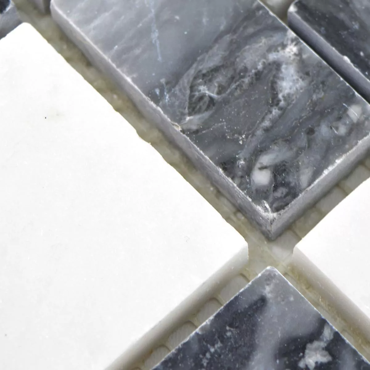 Vzorek Mramor Mozaika Z Přírodního Kamene Dlaždice Cordoba Černá Šedá Bílá