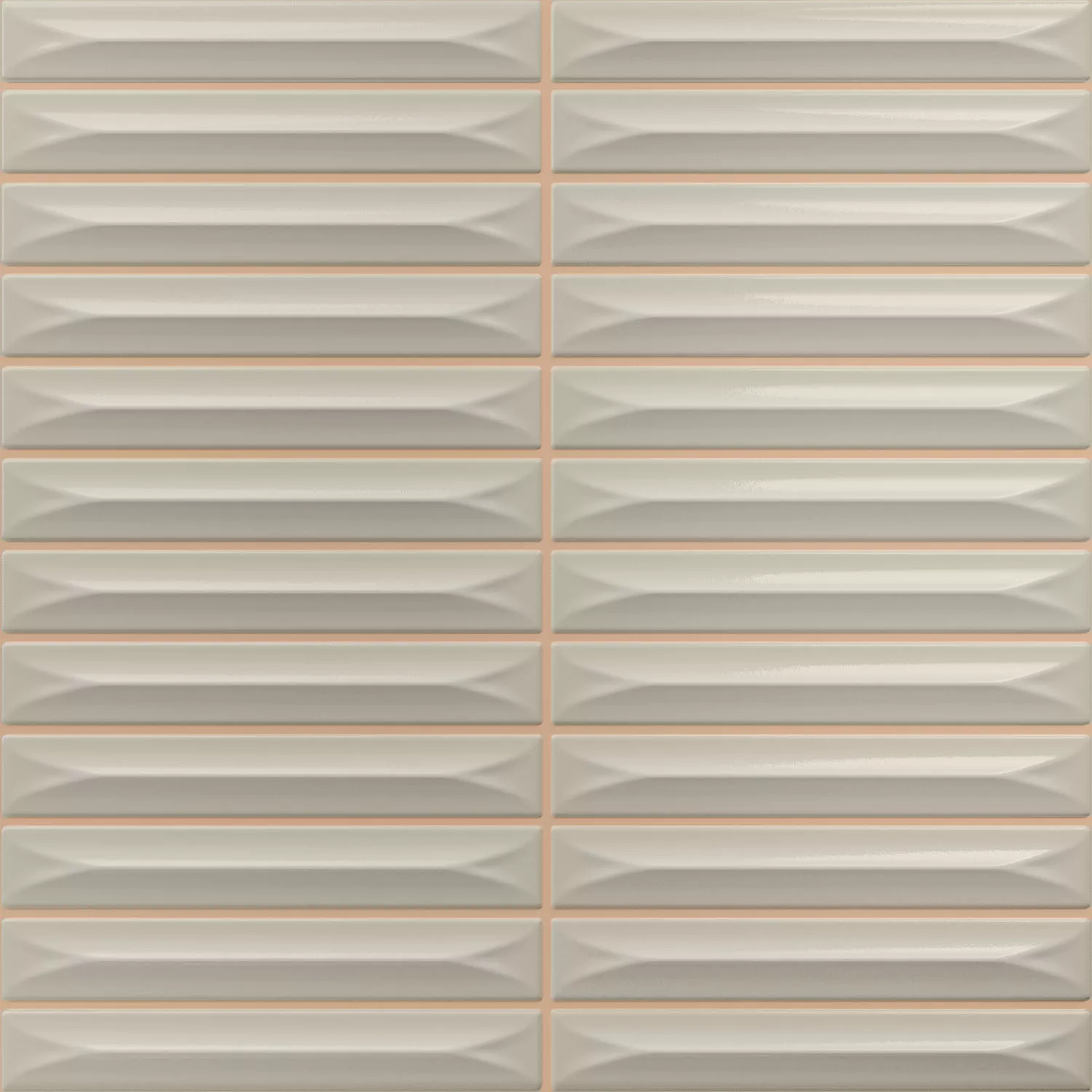Bevel Greige Lesklá Hůlky 20x20 cm