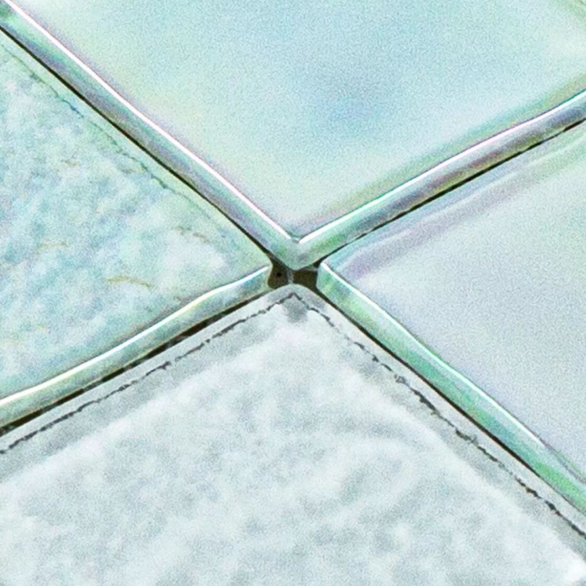 Vzorek Skleněná Mozaika Dlaždice Perleťový Efekt Darwin Bílá