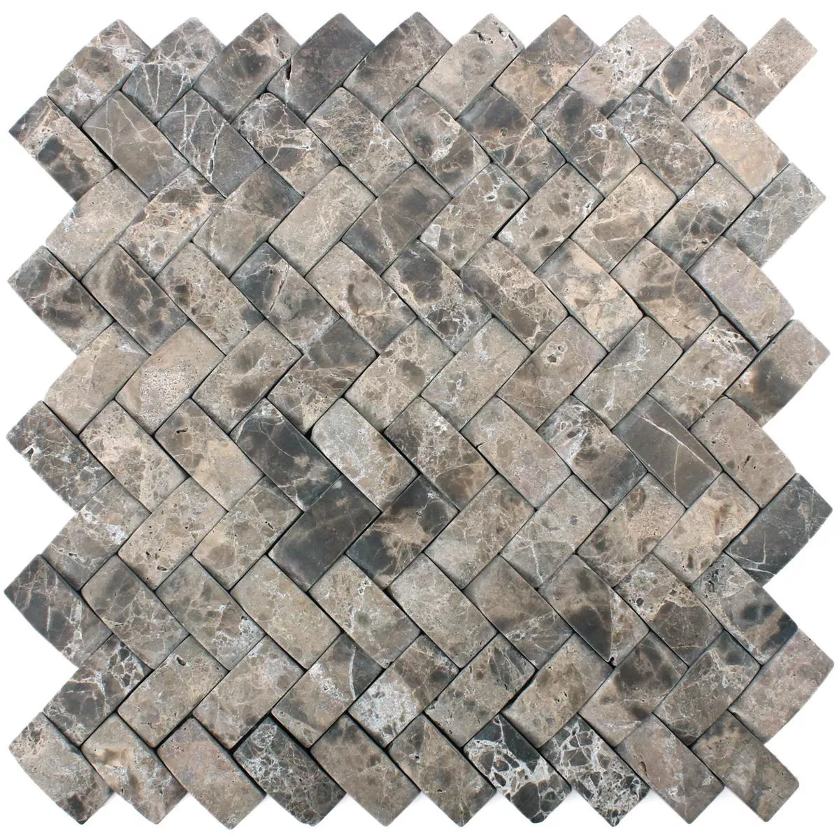 Vzorek Mozaika Z Přírodního Kamene Mramor Gorica Marron Emperador