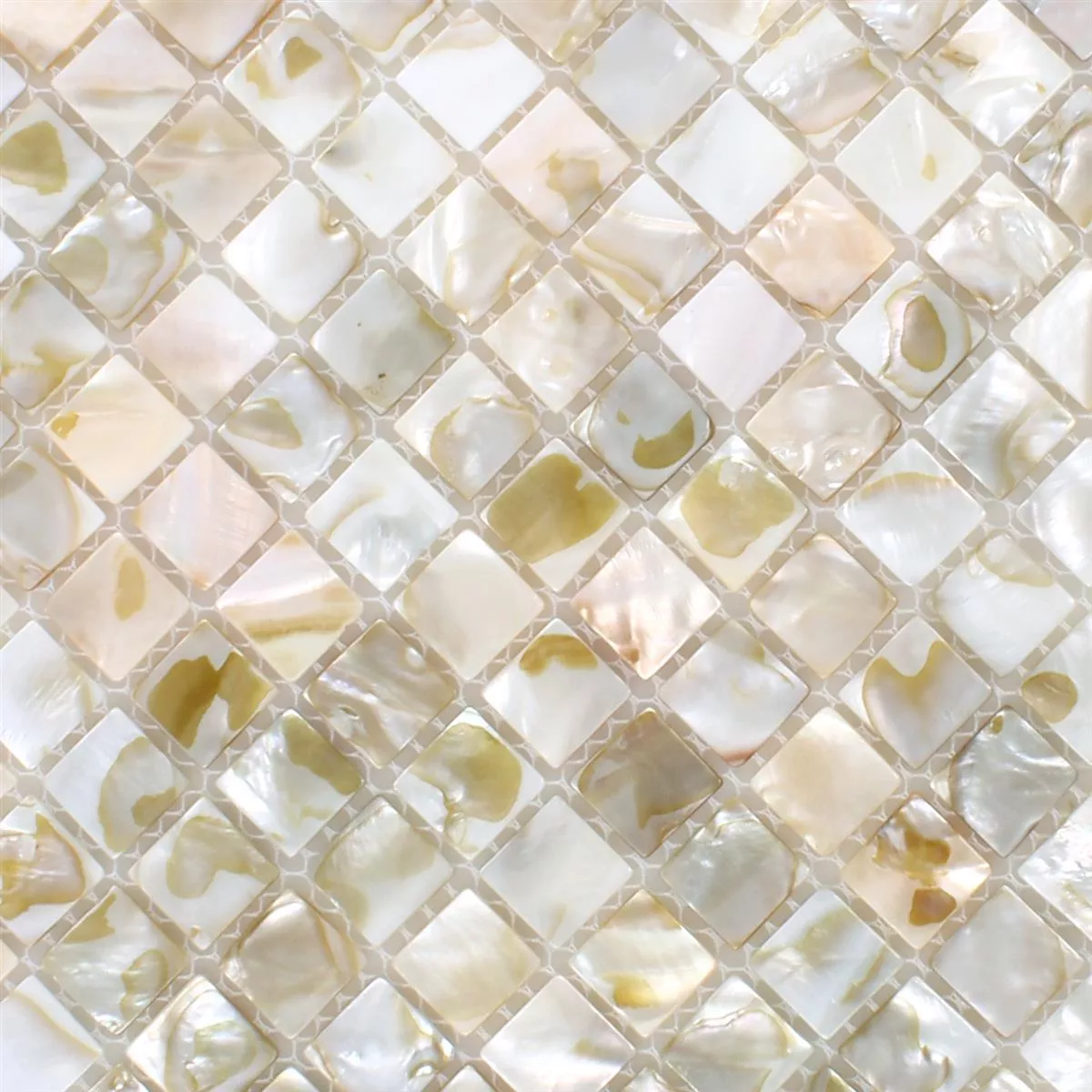 Mozaiková Dlaždice Lastura Kordon Světle Béžová