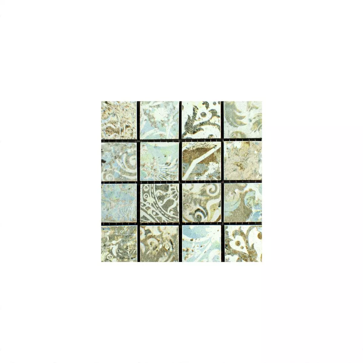 Vzorek Keramická Mozaika Dlaždice Bellona Efekt Světle Pestrobarevná