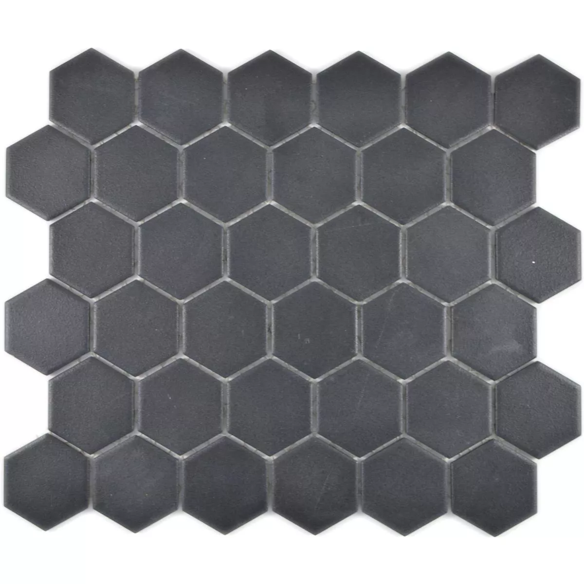 Vzorek Keramická Mozaikové Bismarck R10B Šestiúhelník Černá H51