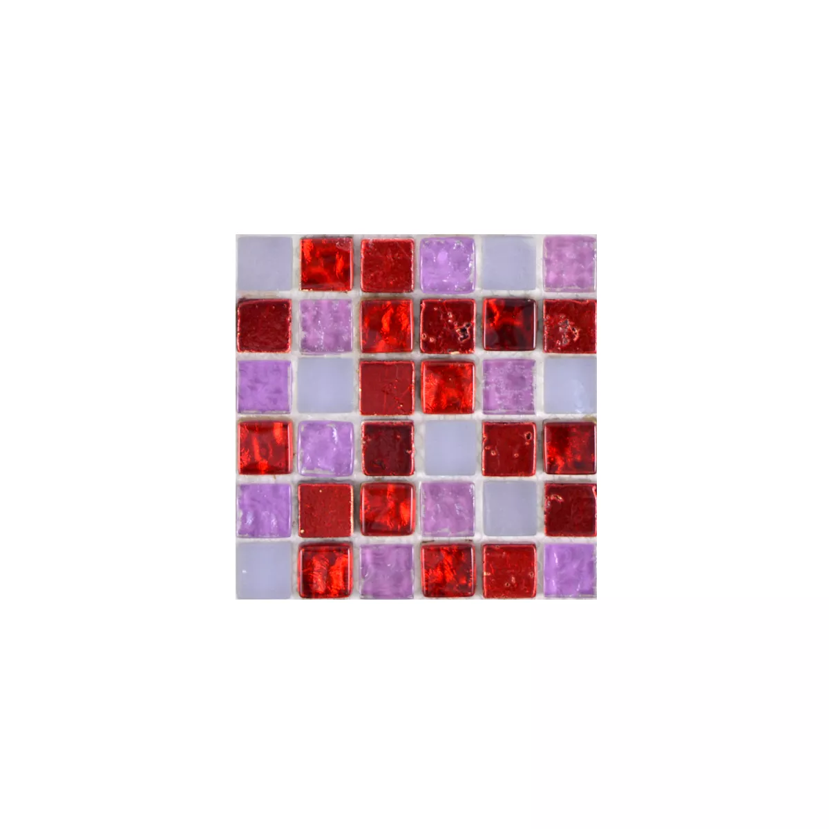 Vzorek Skleněná Mozaika Dlaždice Z Přírodního Kamene Cleopatra Růžová Pink Červená Bílá