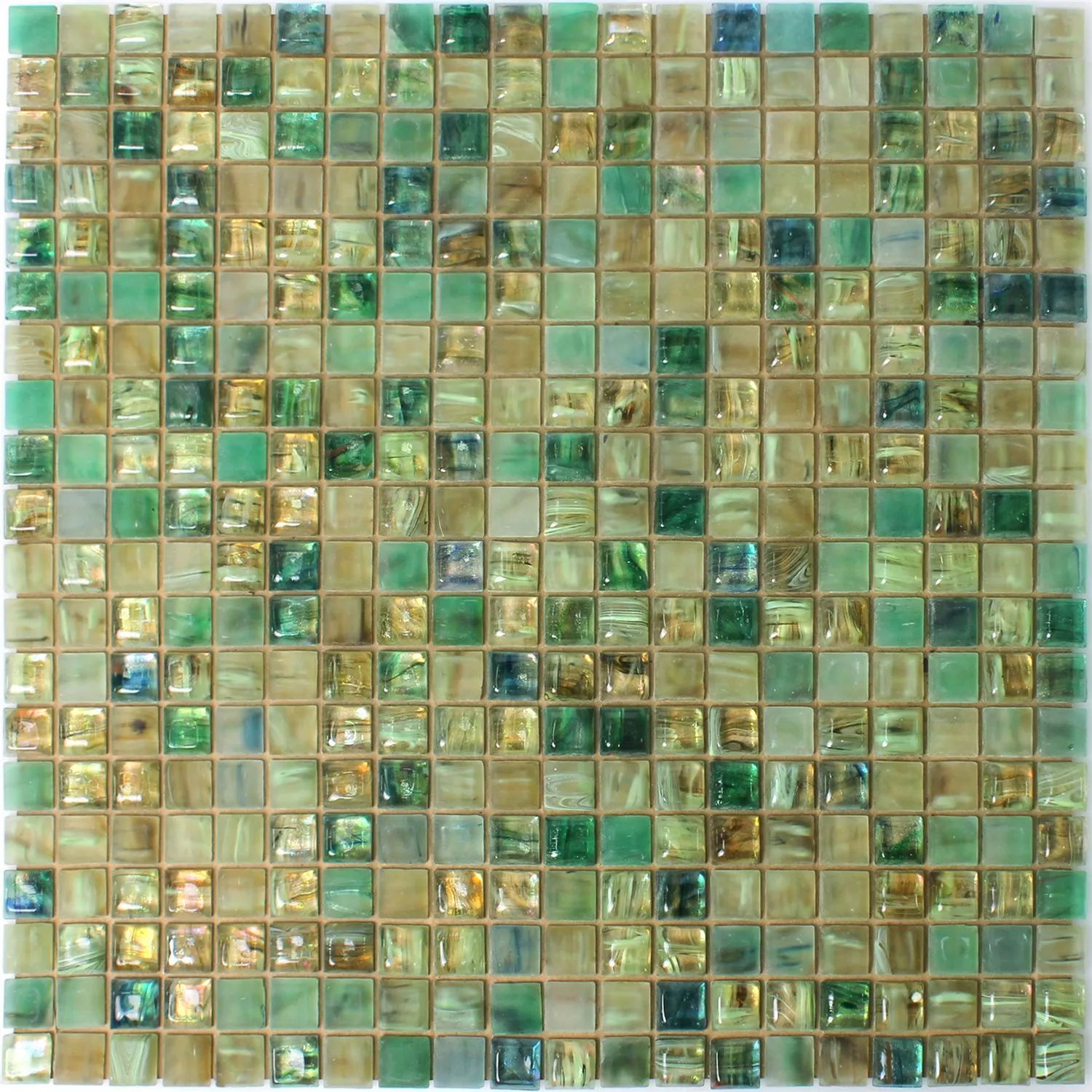 Vzorek Sklo Plavecký Bazén Mozaikové Dlaždice Pergamon Zelená