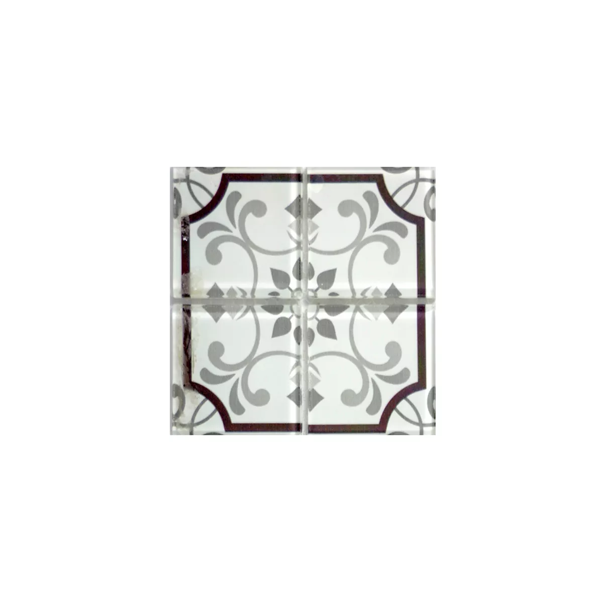 Vzorek Skleněná Mozaika Retro Dlaždice India Vintage Zaltana
