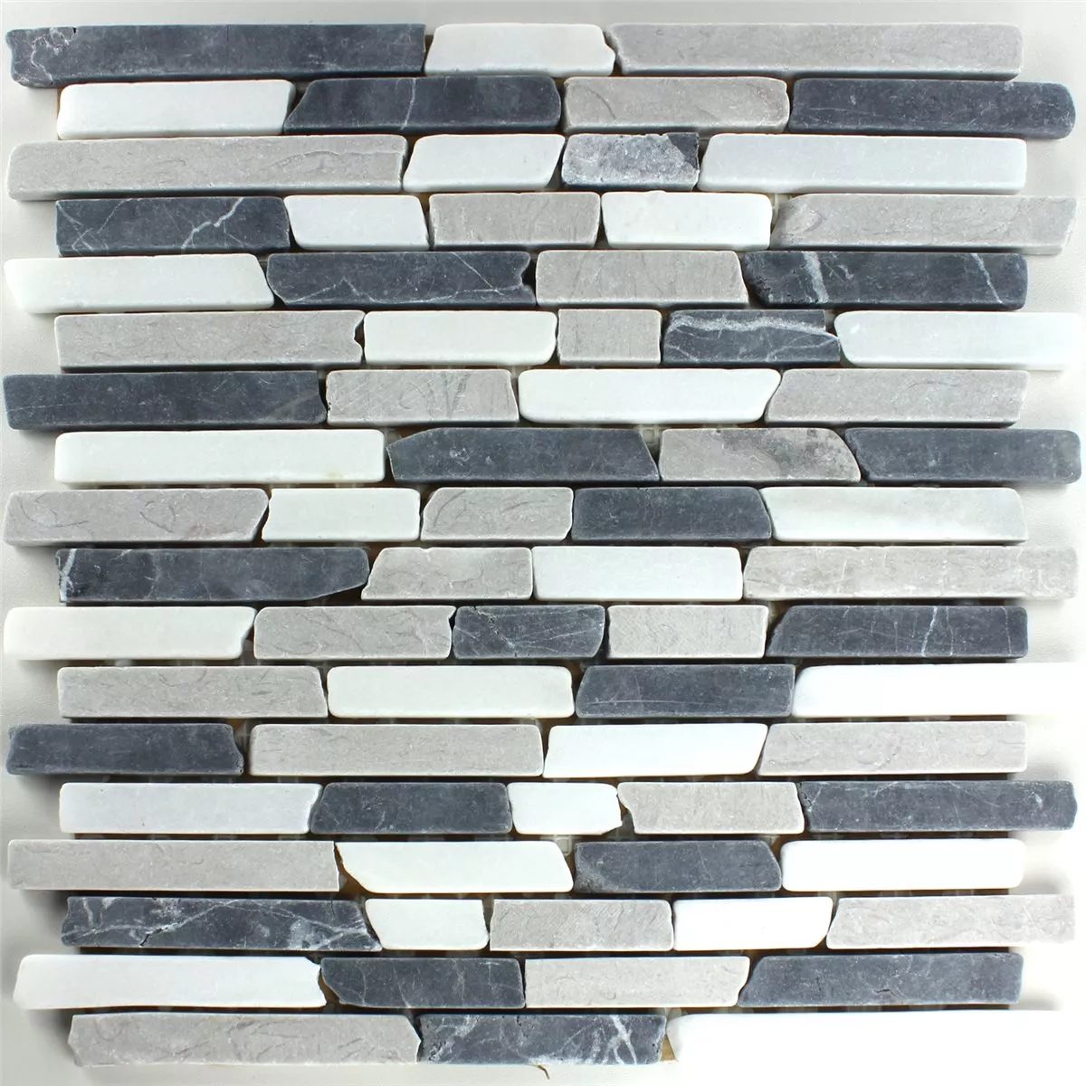 Mozaiková Dlaždice Mramor Botticino Grey Brick