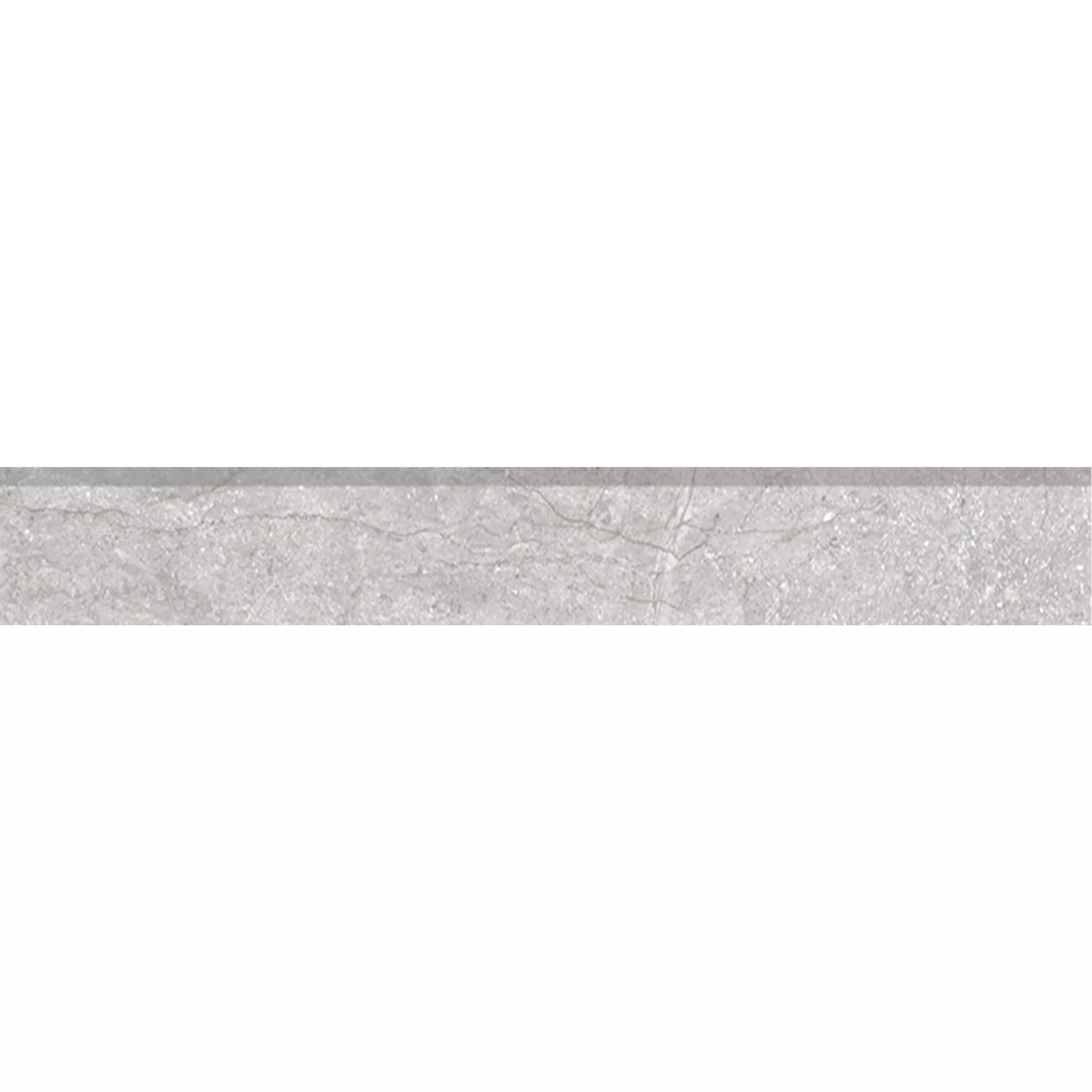 Podlahové Dlaždice Pangea Mramorový Vzhled Matný Stříbrná Sokl 7x60cm