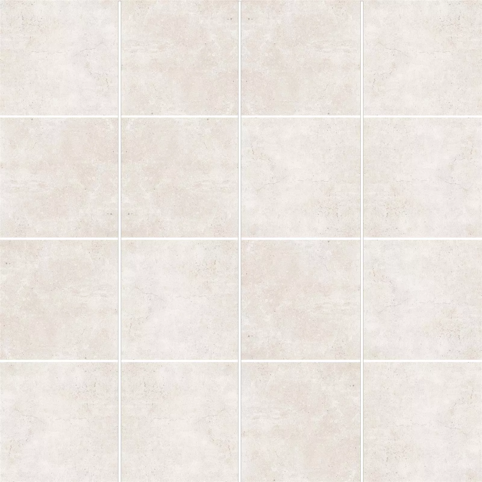 Podlahové Dlaždice Jamaica Betonový Vzhled Krémová Bílá 60x60cm