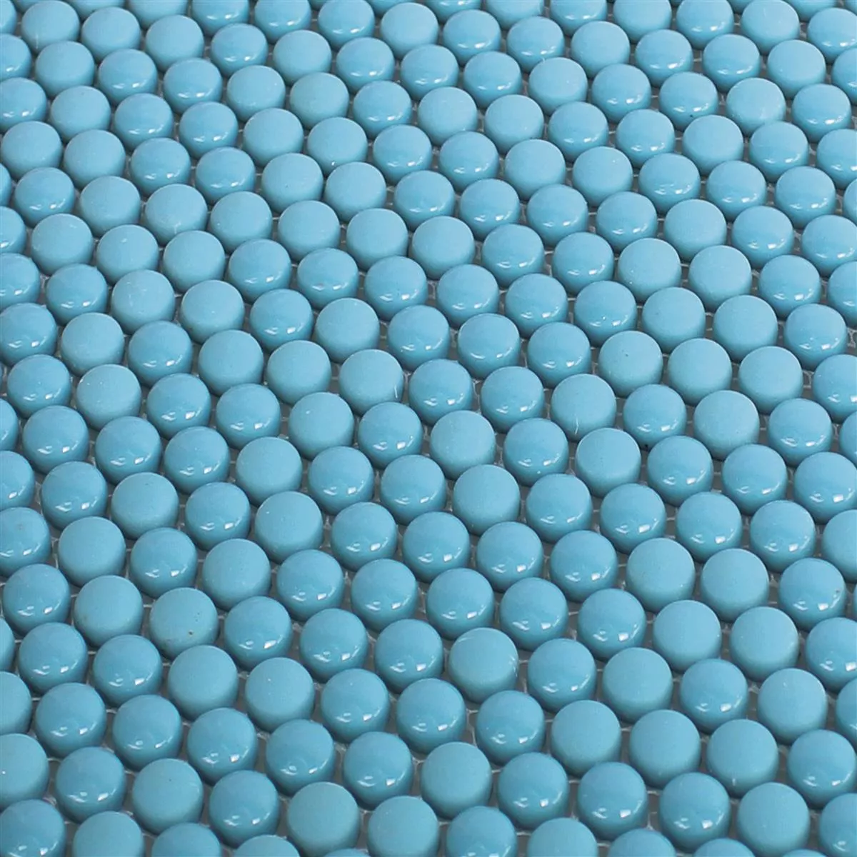 Skleněná Mozaika Dlaždice Bonbon Zaoblený Eco Modrá