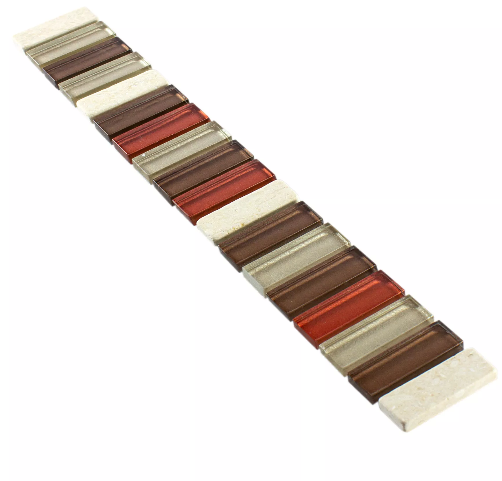 Sklo Přírodní Kámen Bordury Lawton Cream Bronzová Sklo Přírodní Kámen Bordury Lawton Cream Bronzová