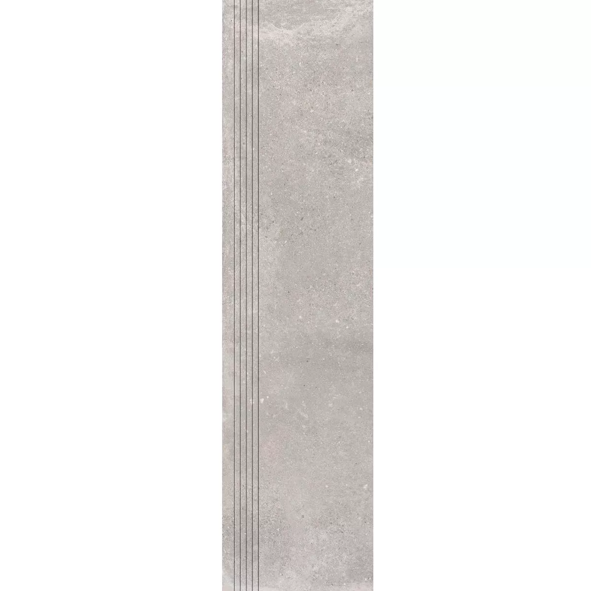 Rillenstufe Platinum Steinoptik Grau 30x120 cm