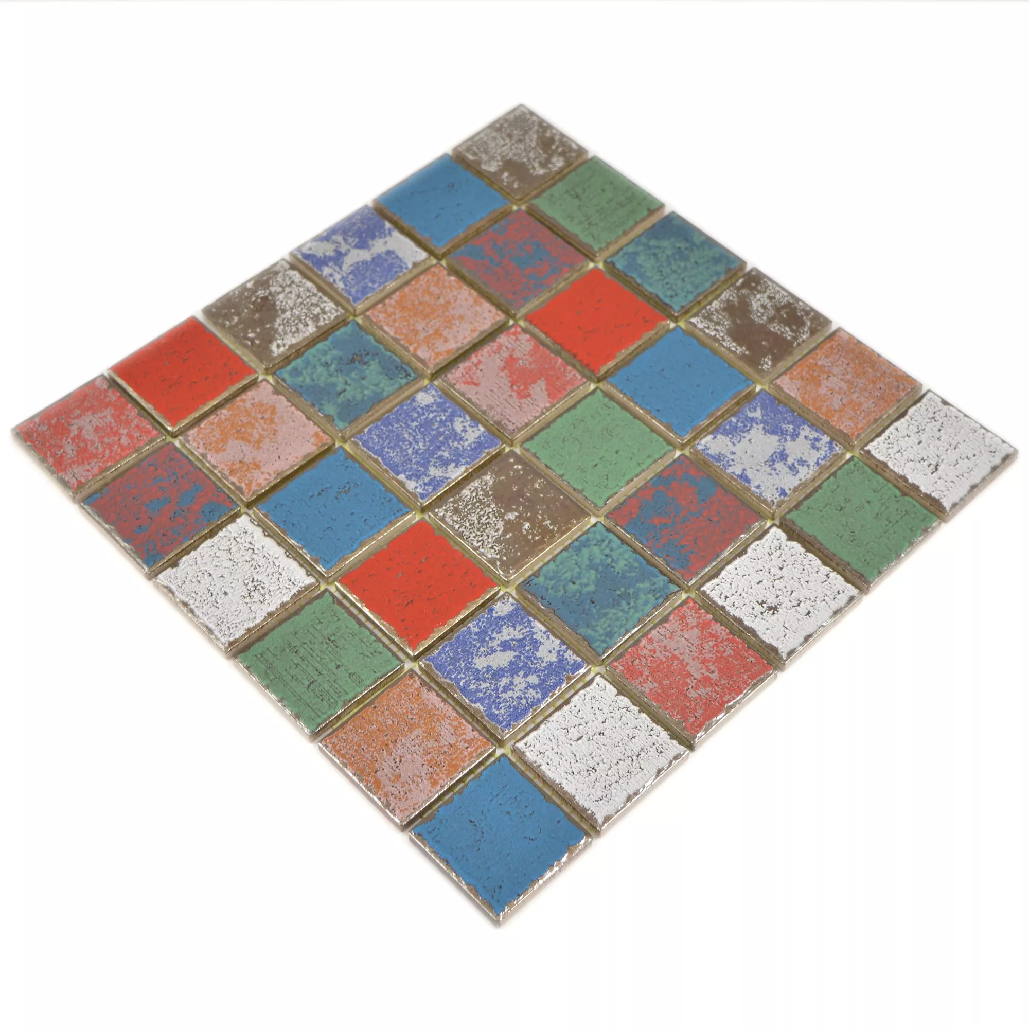 Vzorek Keramika Mozaiková Dlaždice Oriente Retro Vzhled Pestrobarevná