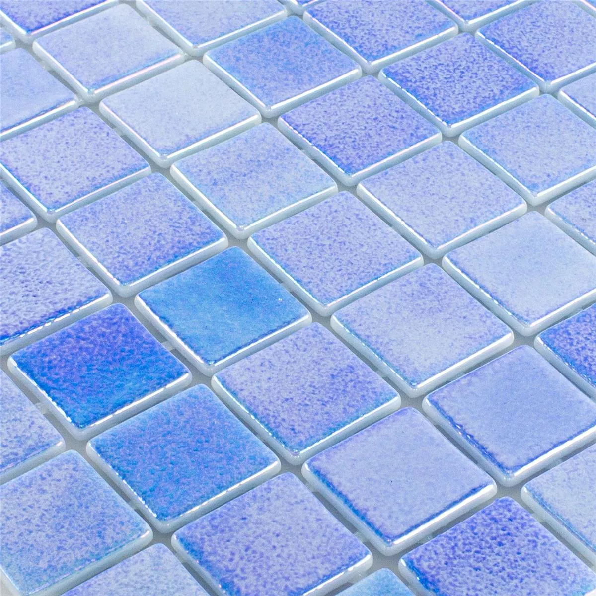 Vzorek Sklo Plavecký Bazén Mozaika McNeal Modrá 38