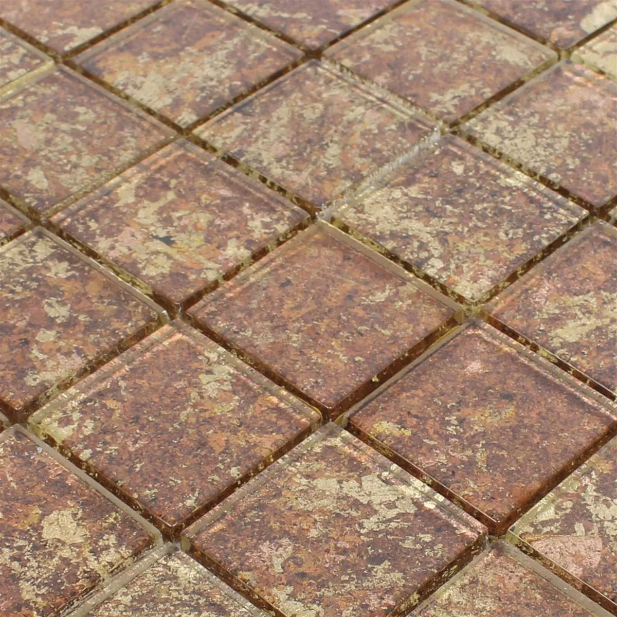 Skleněná Mozaika Dlaždice Pueblo Rustikální Žlutá Oranžová