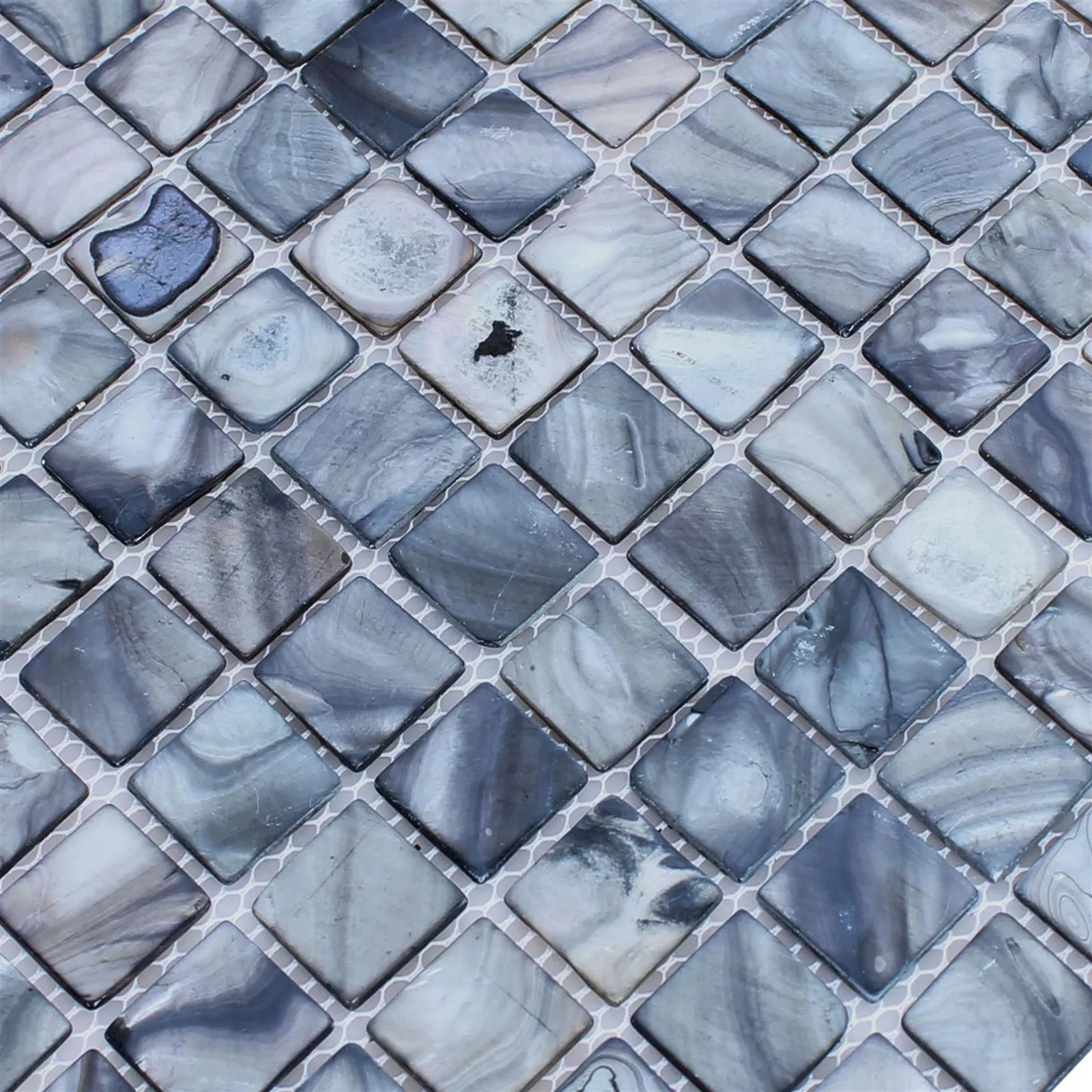 Mozaiková Dlaždice Sklo Perleťový Efekt Shell