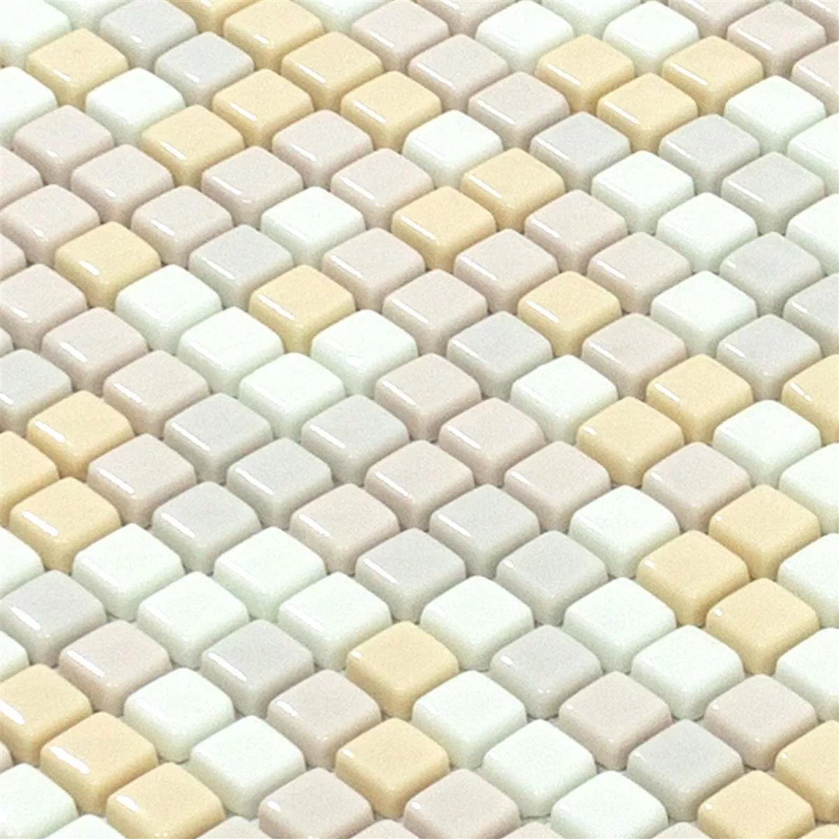 Vzorek Skleněná Mozaika Dlaždice Delight Krémová Mix