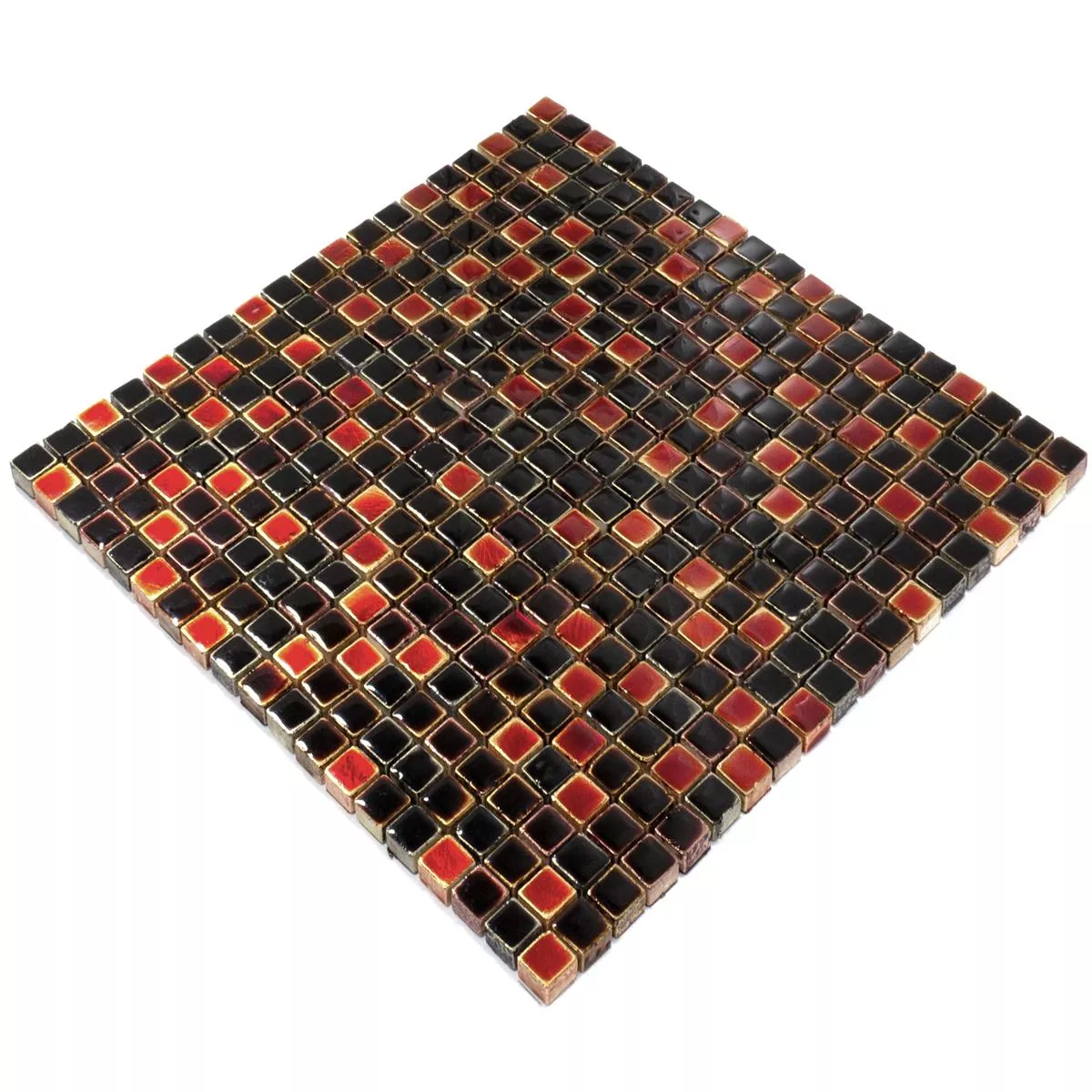 Přírodní Kámen Mozaiková Dlaždice Firestone Červená Mix