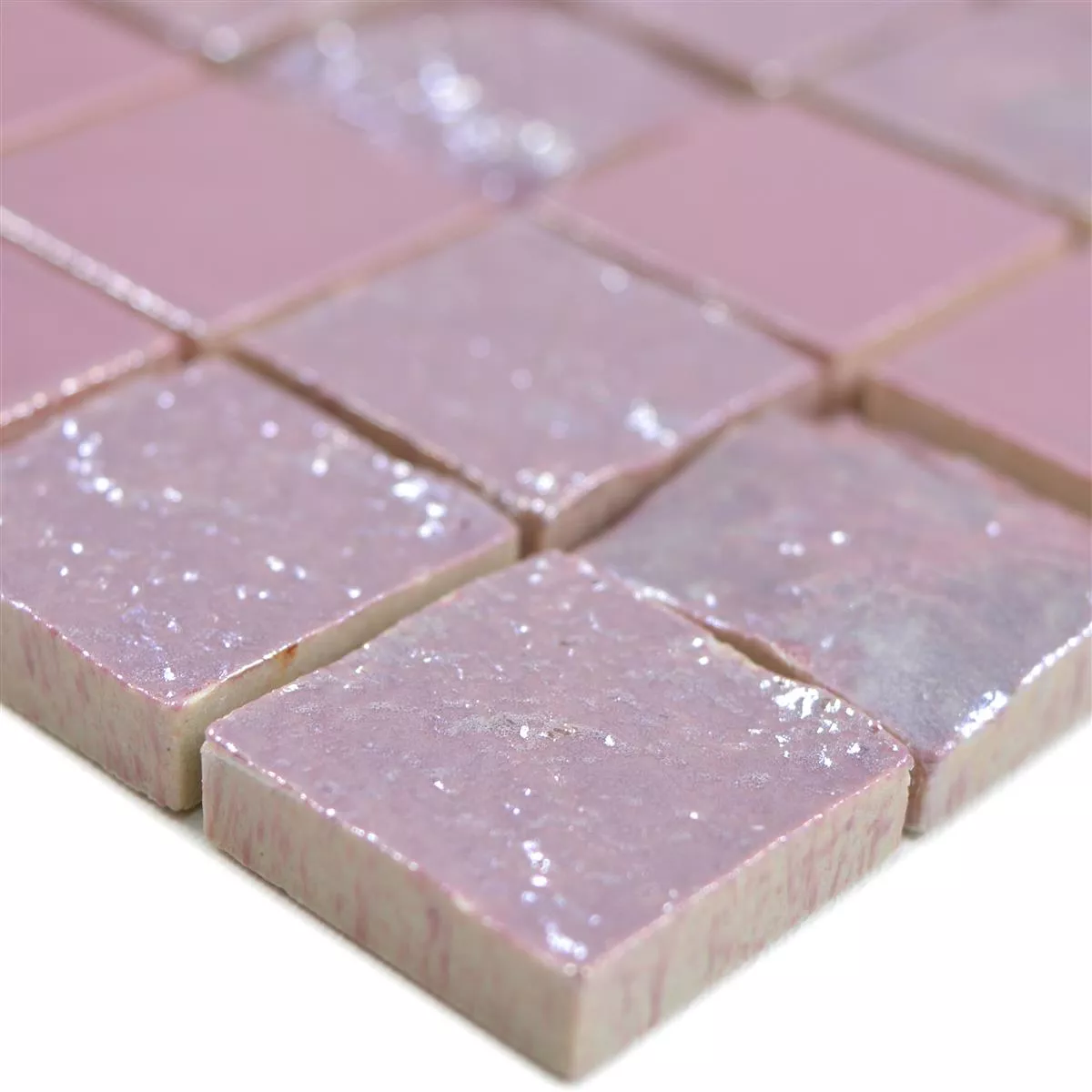 Vzorek Keramické Mozaikové Dlaždice Shogun 3D Růžová Pink