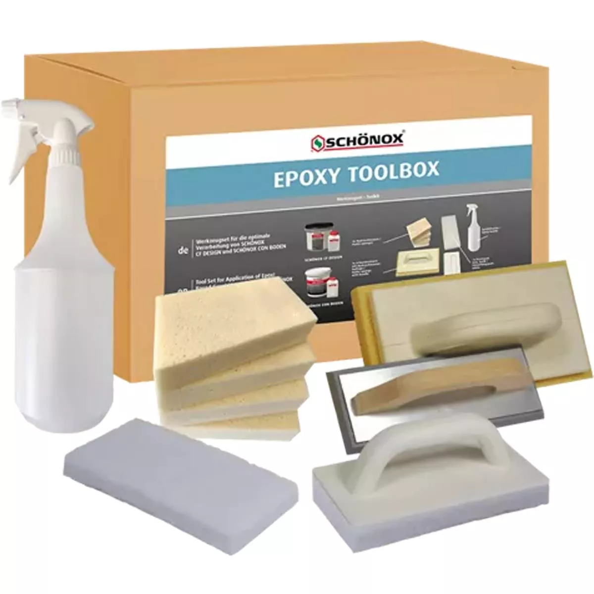 Sada nářadí z epoxidové pryskyřice Schönox Epoxy Toolbox