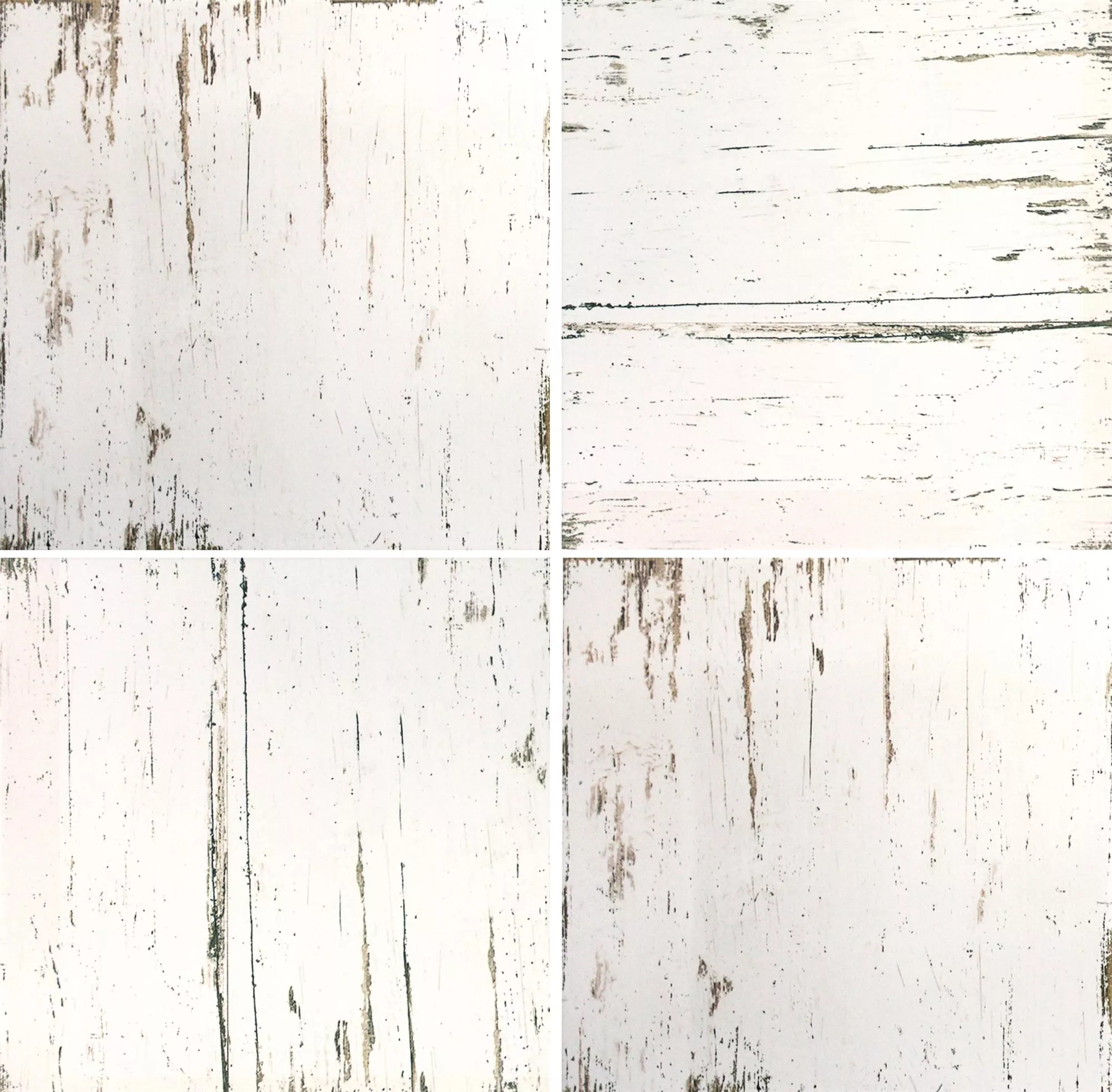 Podlahová Dlaždice Vintage Dřevo R10 Bílá 18,5x18,5cm