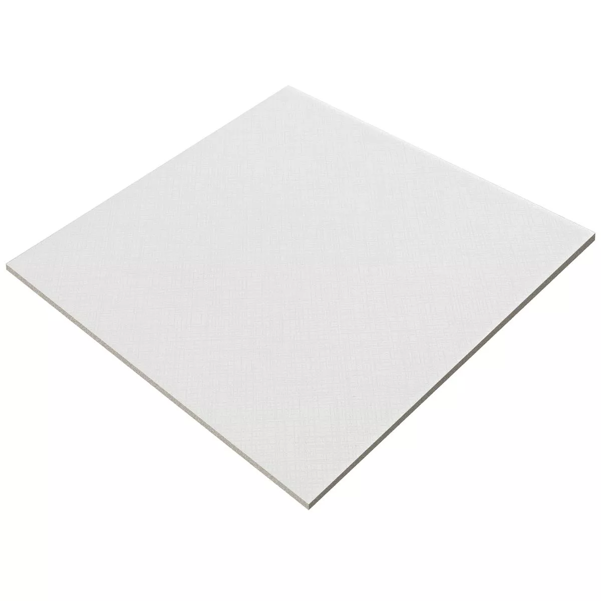 Vzorek Podlahové Dlaždice Cementový Vzhled Wildflower Bílá Základní Dlaždice 18,5x18,5cm