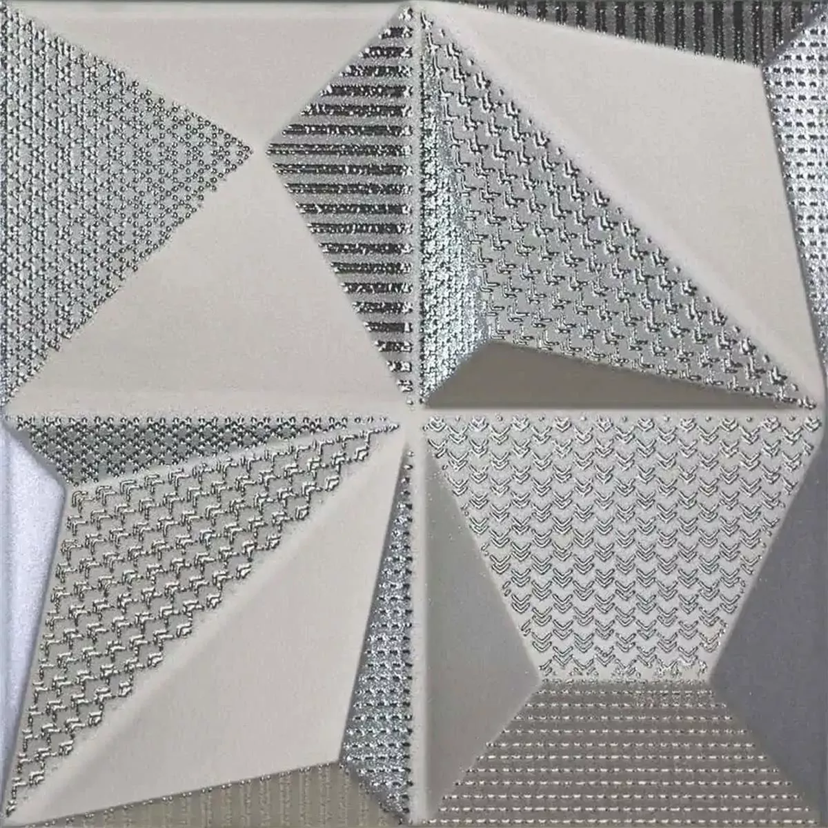 Nástěnné Obklady Skyline 3D Mix Výhradní Strukturovaný Stříbrná