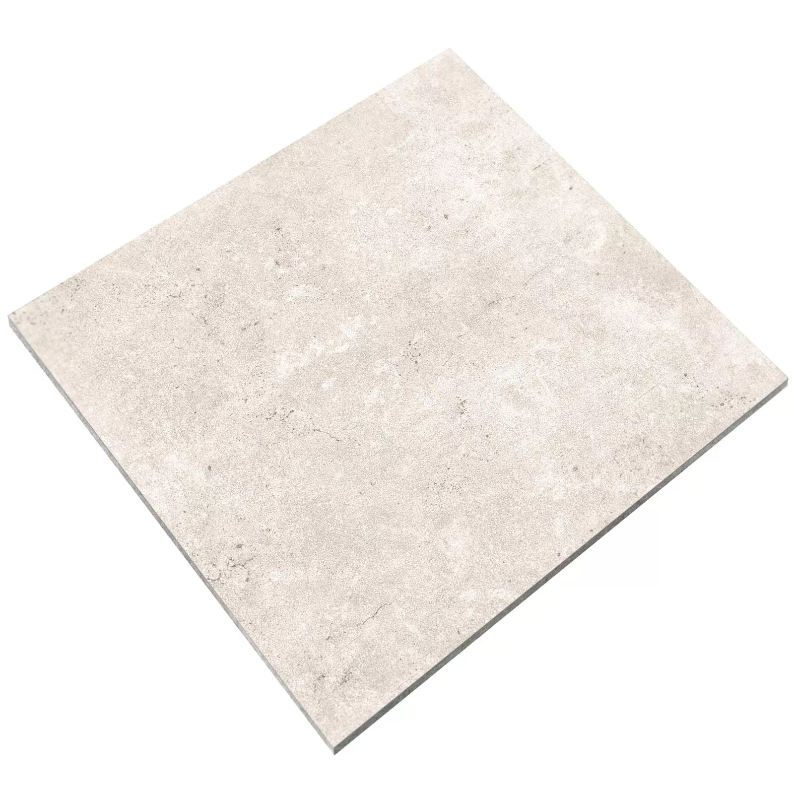 Vzorek Podlahové Dlaždice Jamaica Betonový Vzhled Krémová Bílá 60x60cm