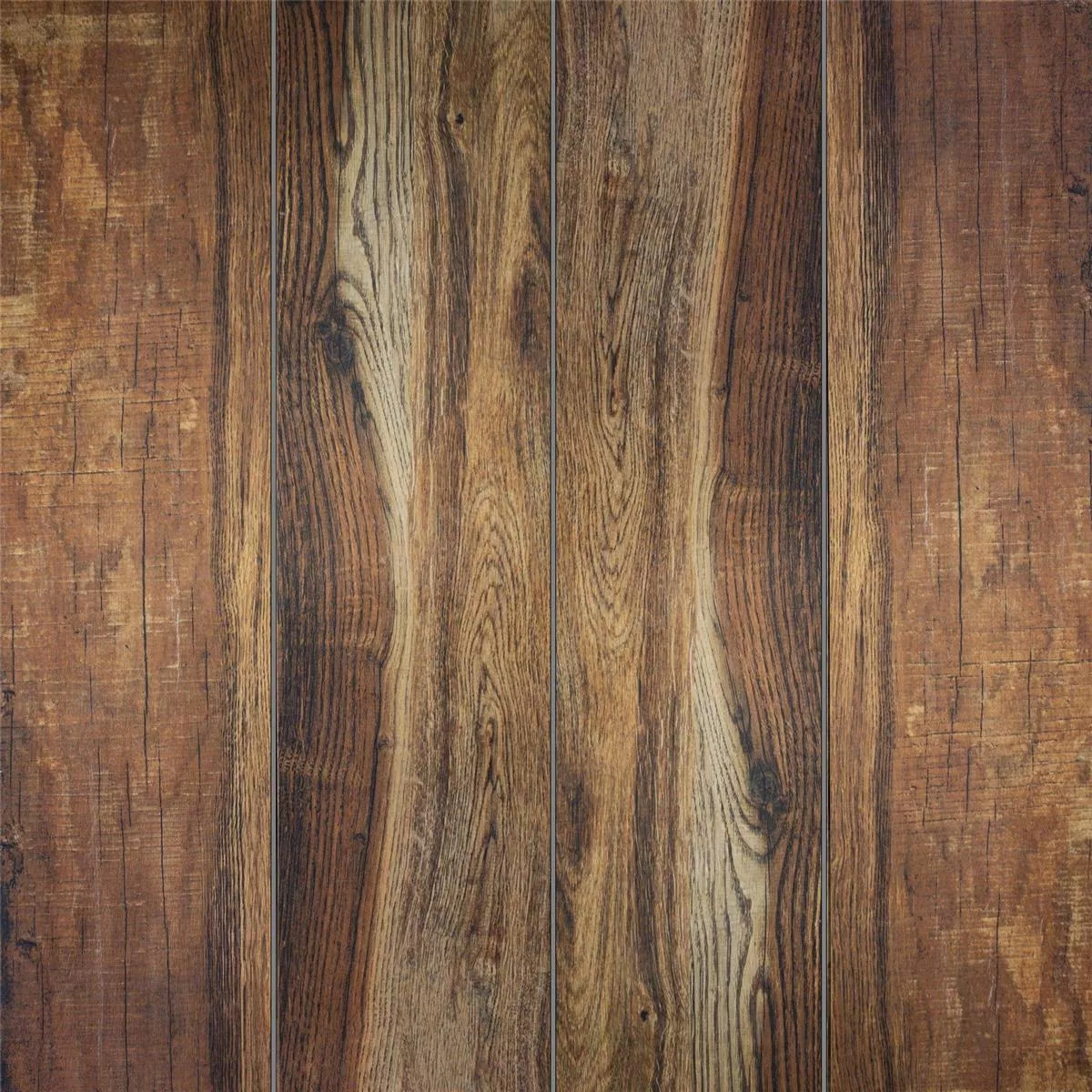 Vzorek Podlahová Dlaždice Herakles Dřevěný Vzhled Brown 20x120cm