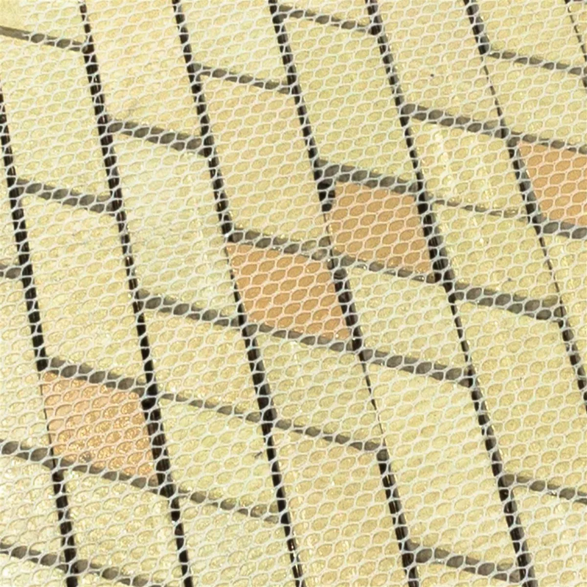 Kov Měď Mozaiková Dlaždice Copperfield 3D Vlna