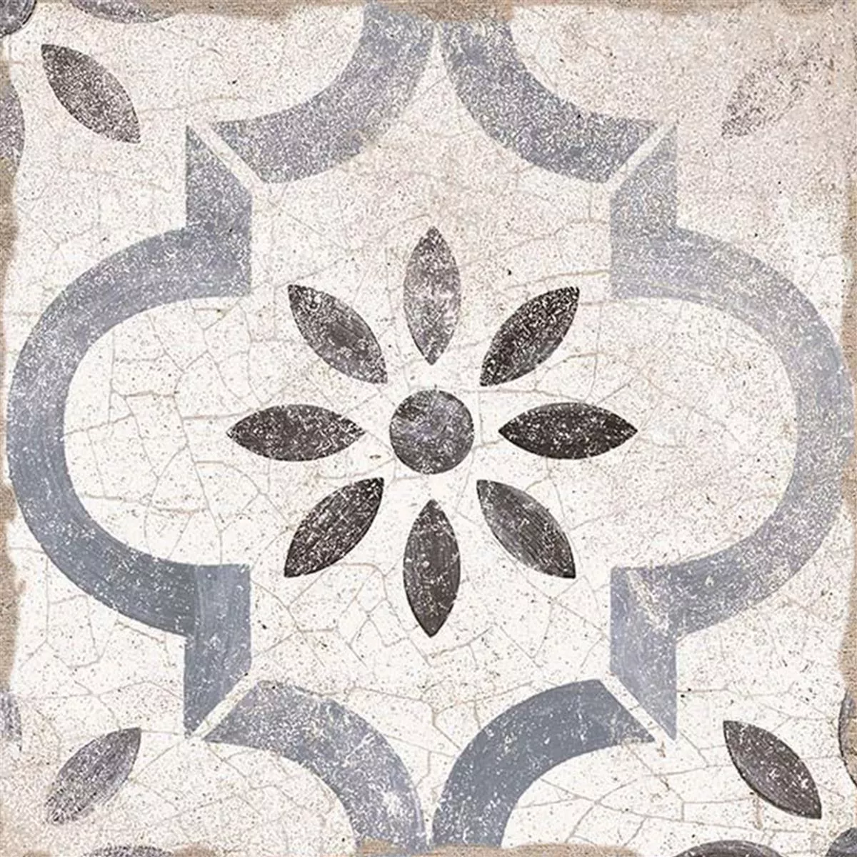 Kameniny S Porcelánovou Povrchovou Úpravou Dlaždice Allora Dekor Modrá 22,5 x 22,5cm Kameniny S Porcelánovou Povrchovou Úpravou Dlaždice Allora Dekor Modrá 22,5 x 22,5cm