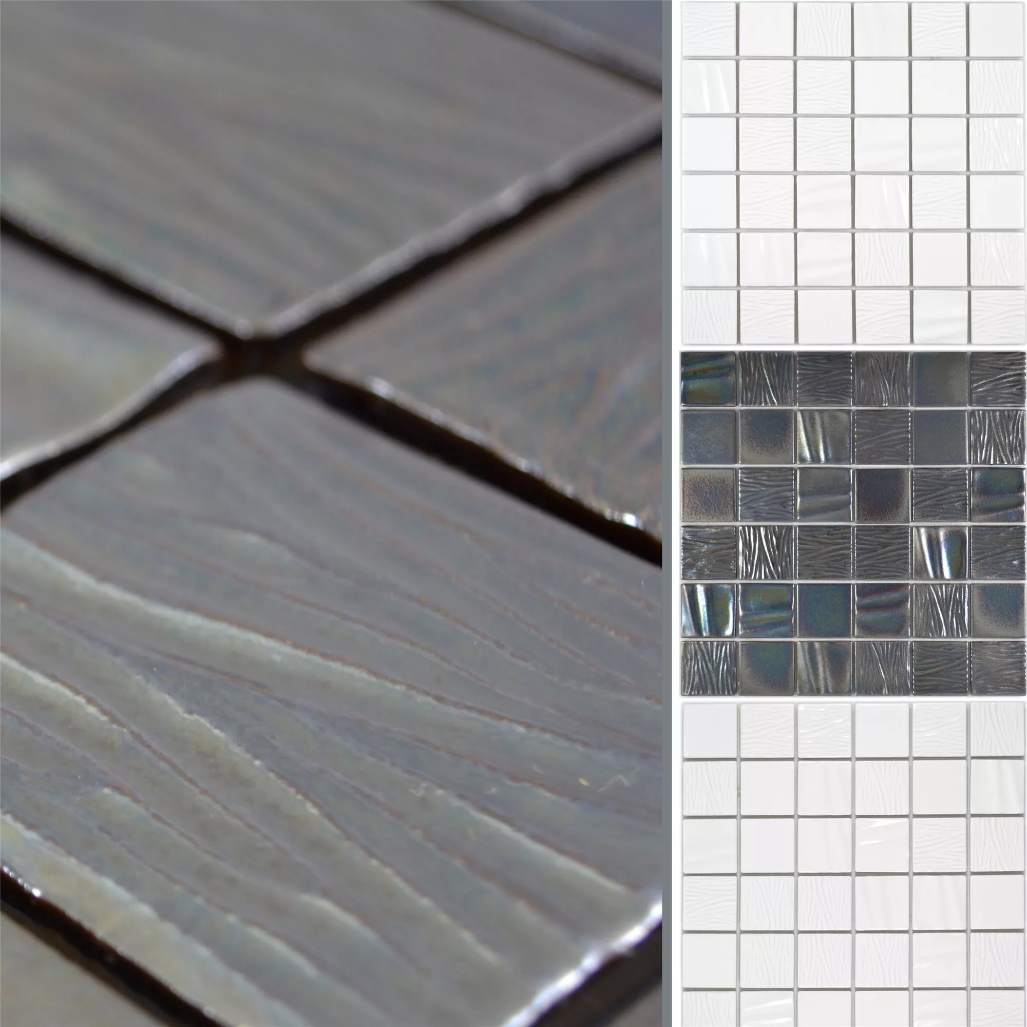 Vzorek Mozaikové Keramická Dlaždice Rokoko 3D