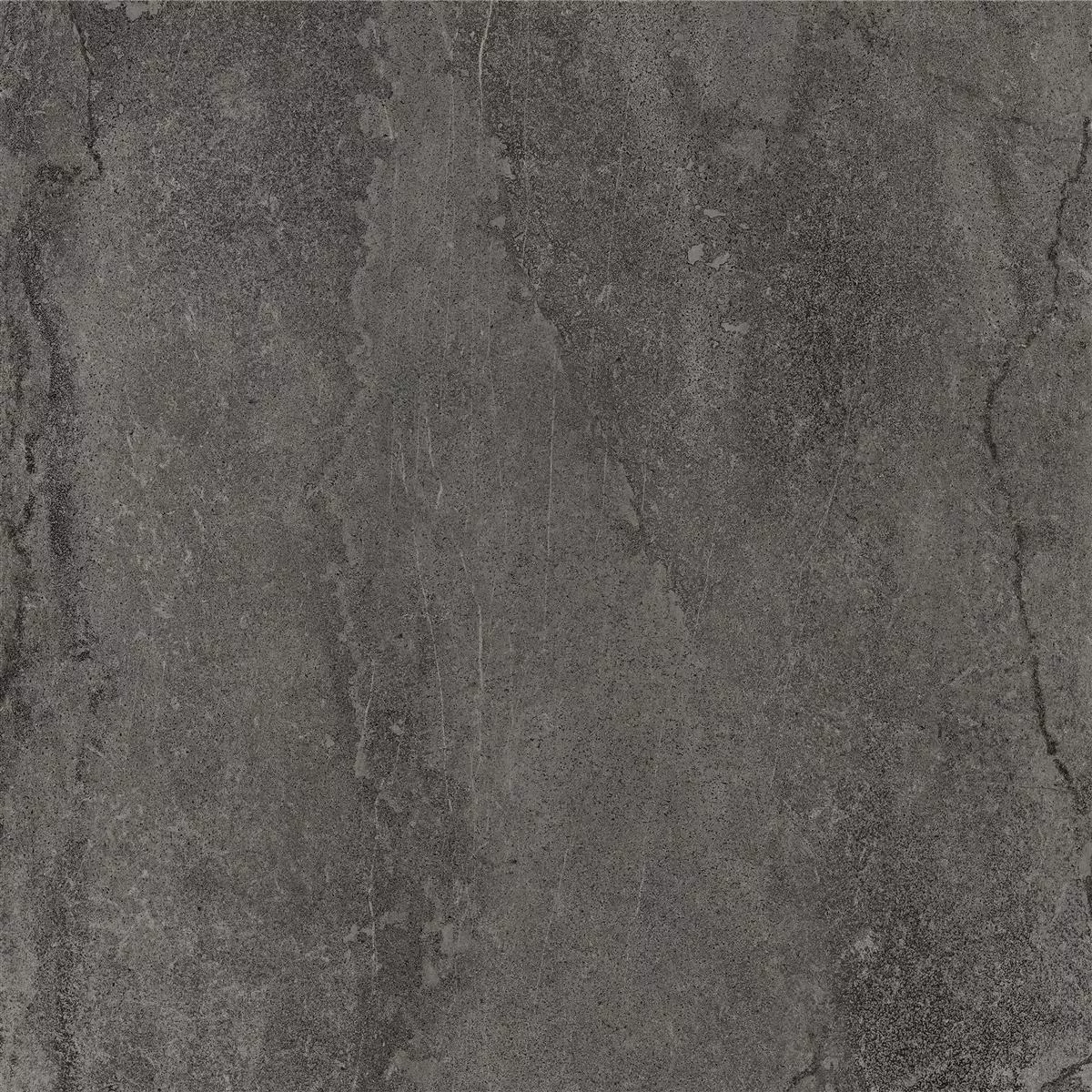 Podlahové Dlaždice Detmold Vzhled Přírodního Kamene 60x60cm Antracitová
