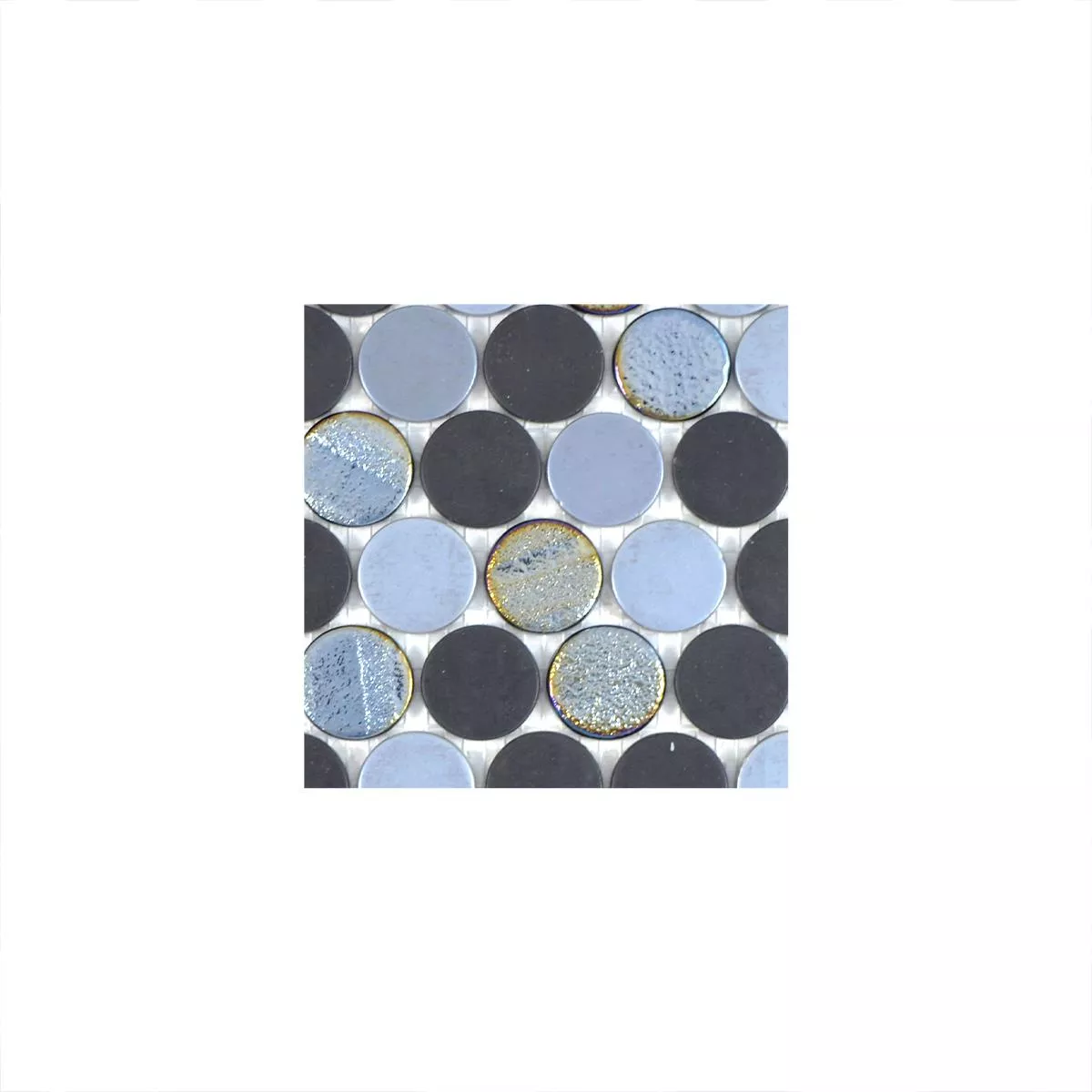 Vzorek Skleněná Mozaika Dlaždice Albany Zaoblený Color Mix