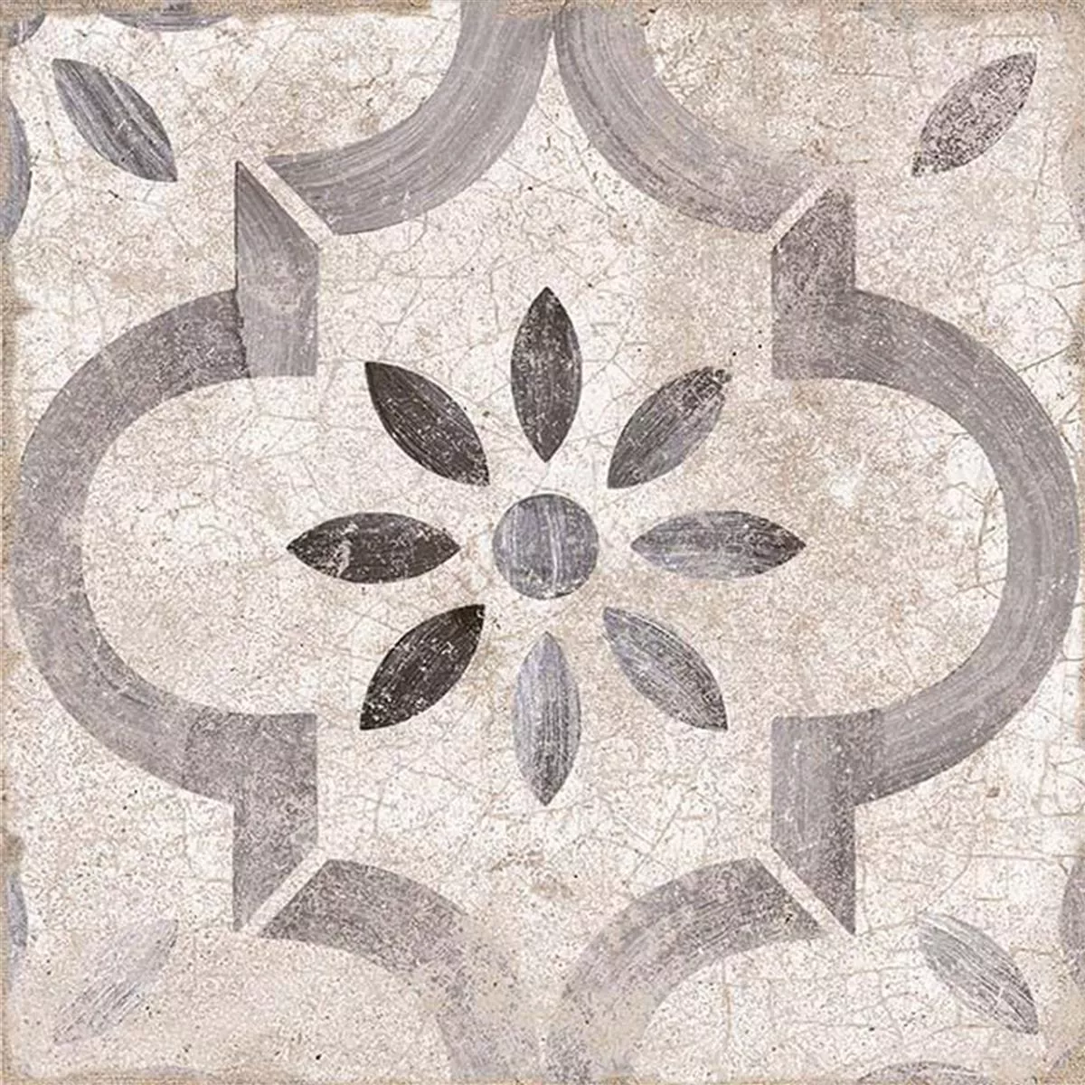 Kameniny S Porcelánovou Povrchovou Úpravou Dlaždice Allora Dekor Šedá 22,5 x 22,5cm