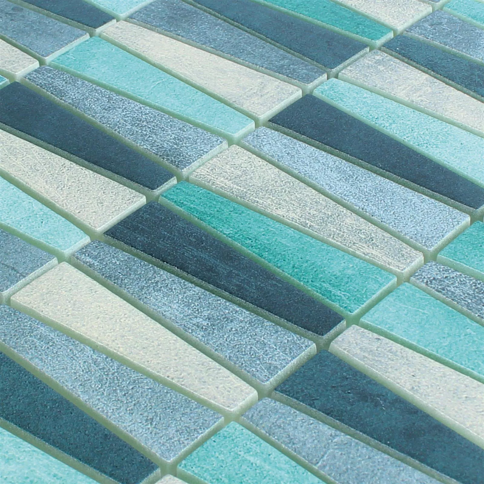 Vzorek Skleněná Mozaika Dlaždice Wolgagrad Černá Šedá Stříbrná Zelená