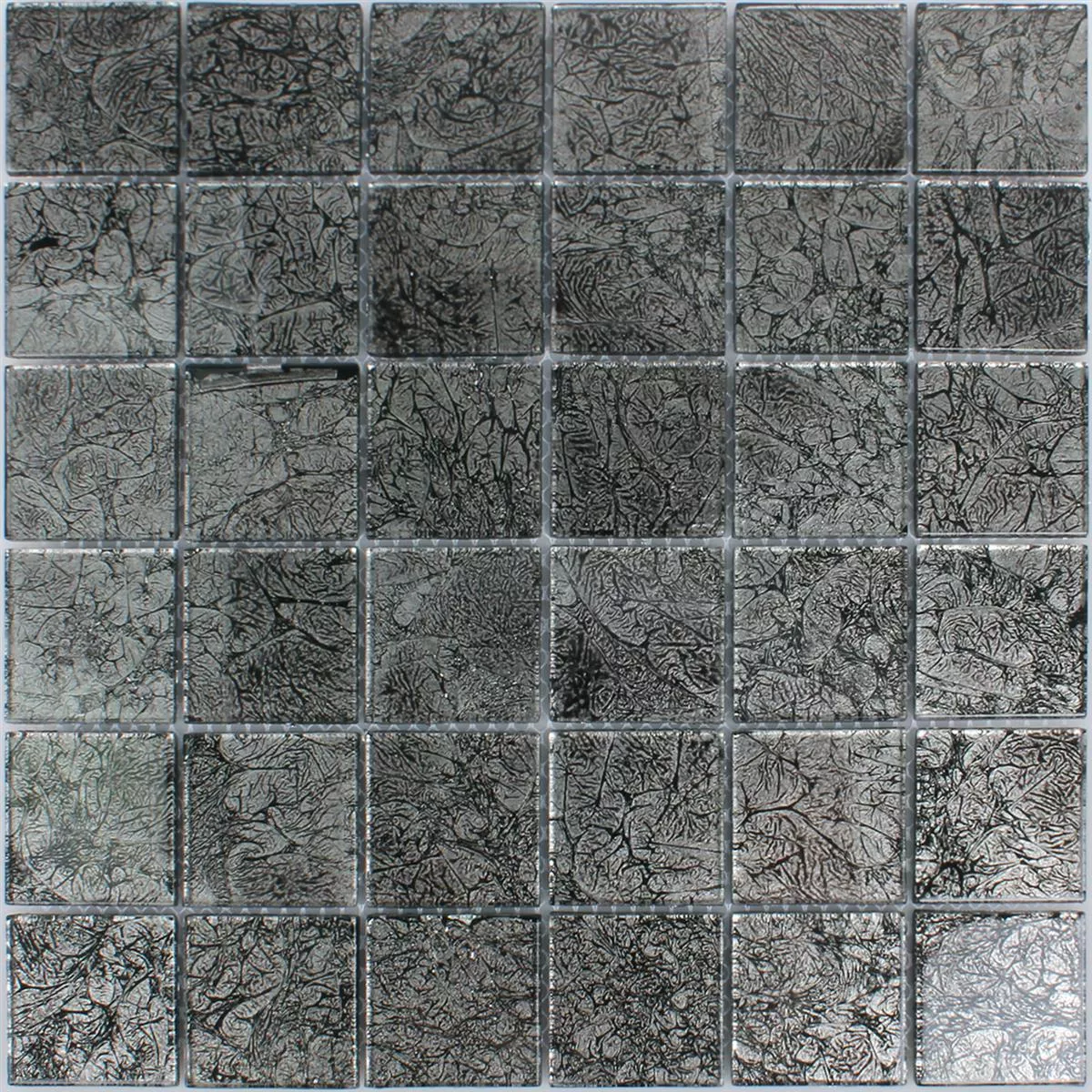 Mozaiková Dlaždice Sklo Kandila Černá 48x48x4mm