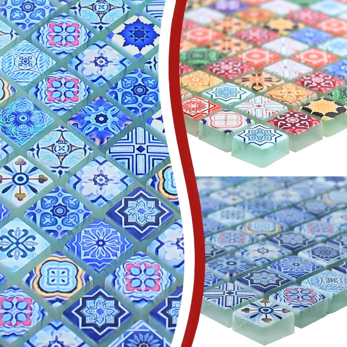 Skleněná Mozaika Dlaždice Marrakech