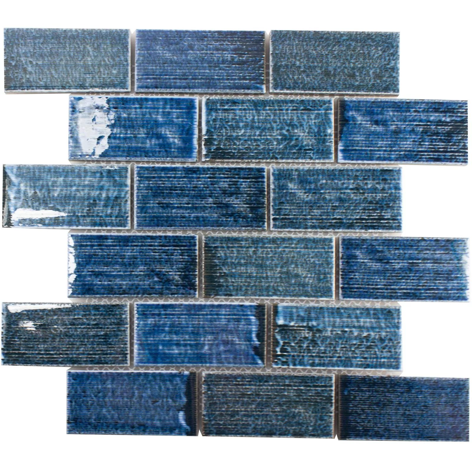 Vzorek Keramika Keramická Mozaika Bangor Lesklá Tyrkysový Obdélník