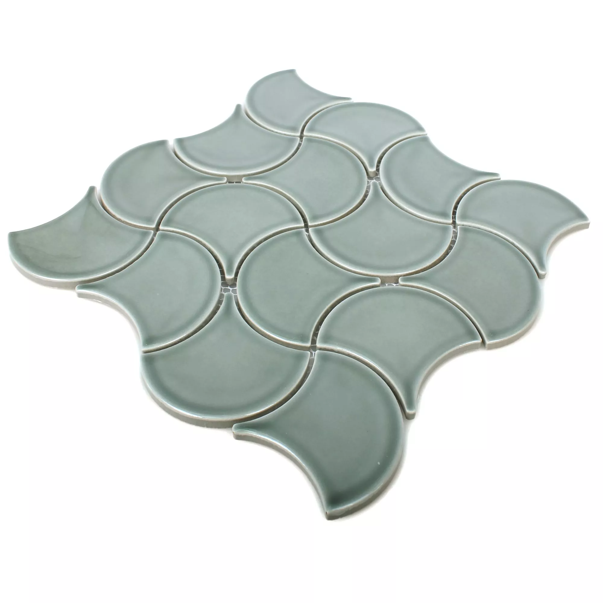 Keramika Mozaiková Dlaždice Toledo Vlna Zelená