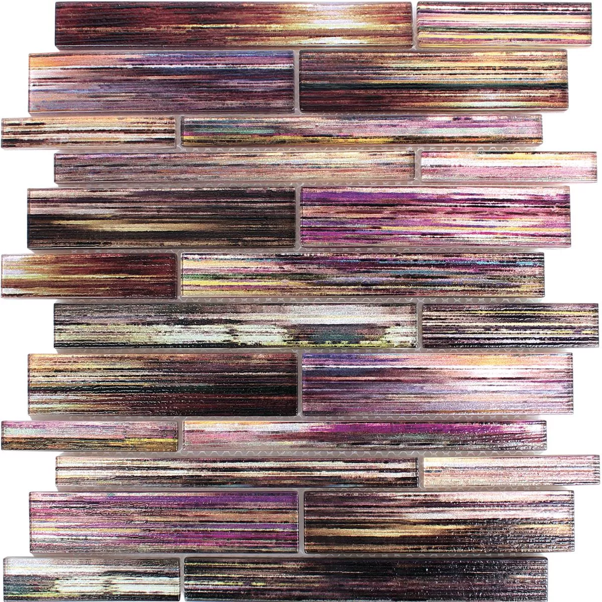 Vzorek Skleněná Mozaika Dlaždice Lemont Strukturovaný Vícebarevný