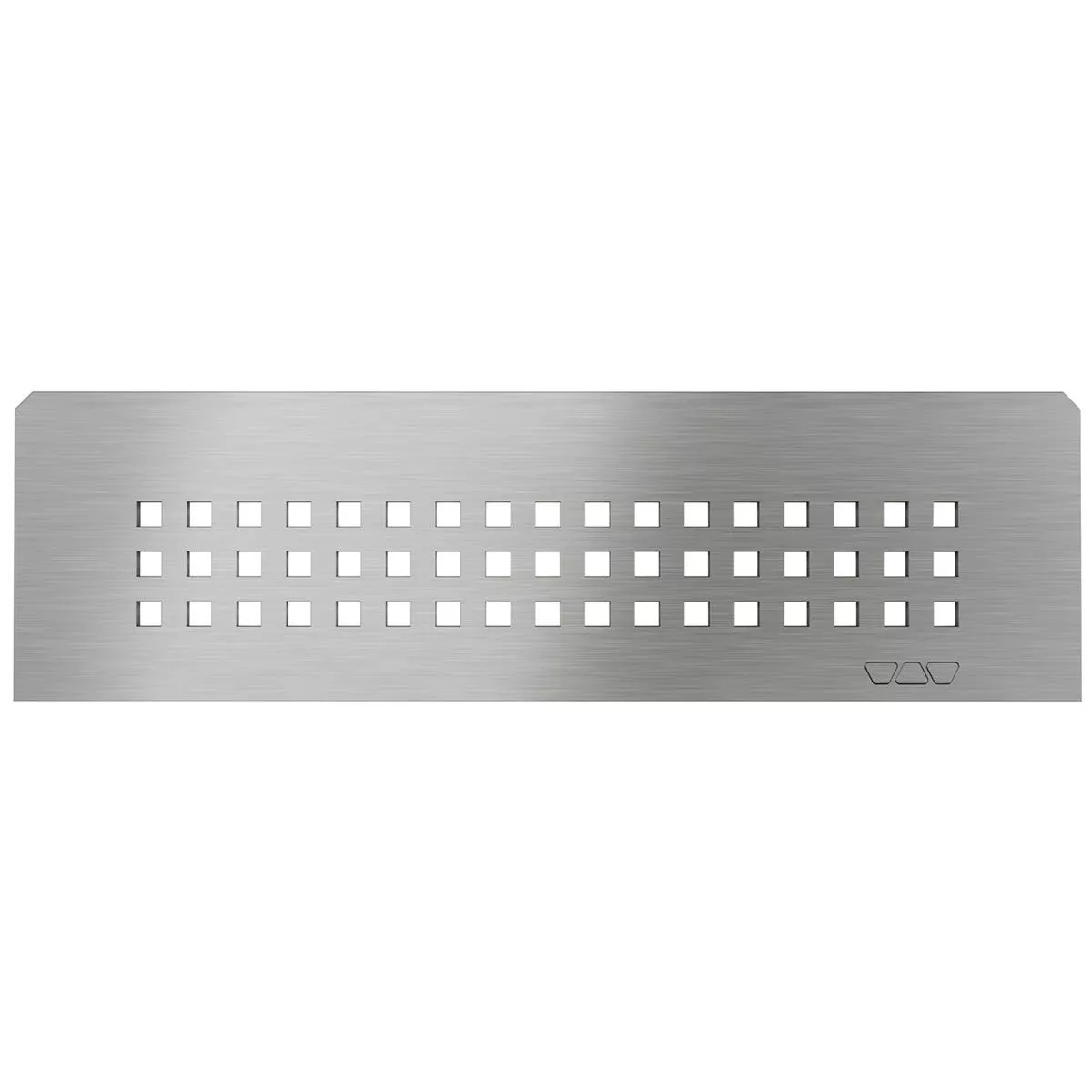 Nástěnná police Schlüter obdélníková 30x8,7cm čtvercová stříbrná