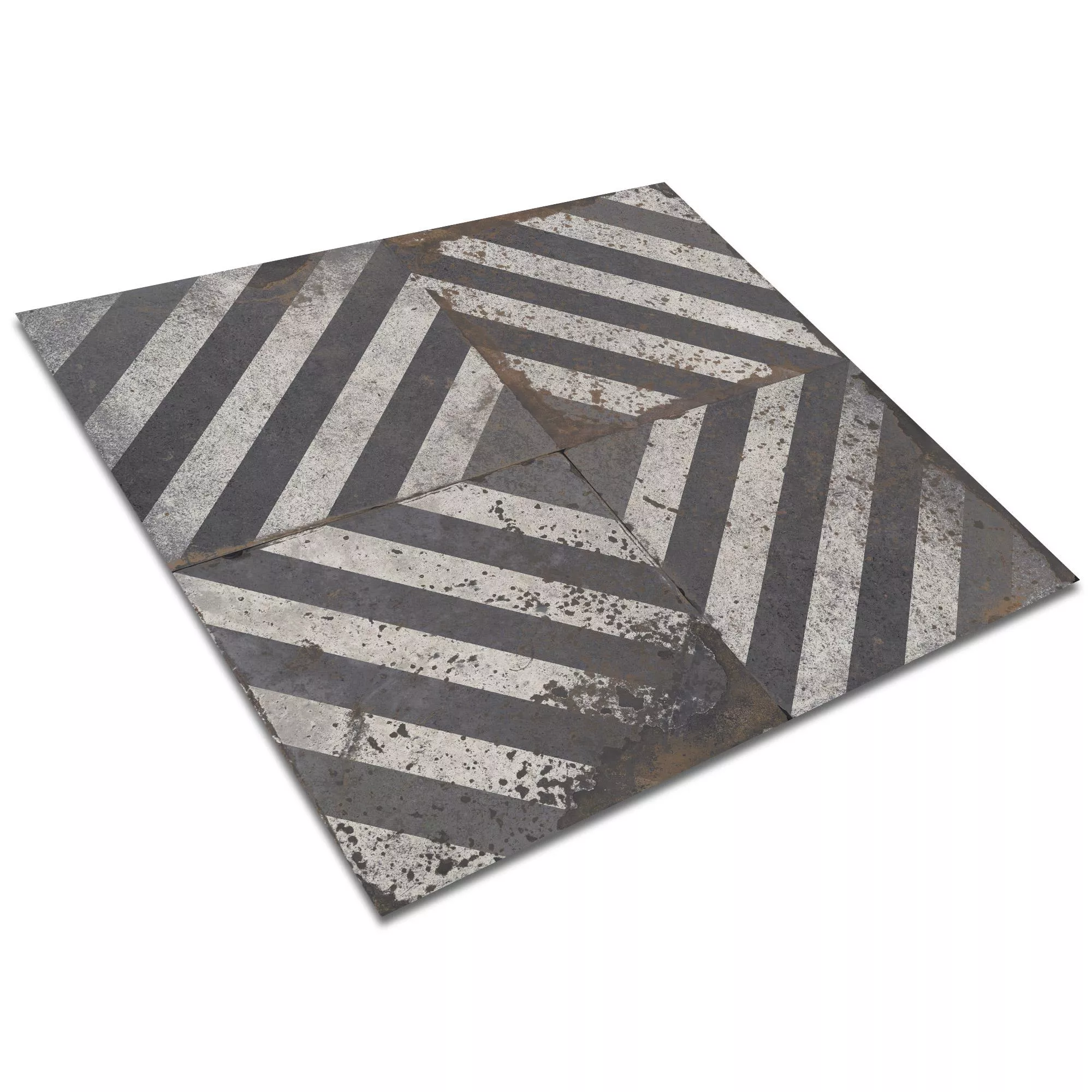 Podlahová Dlaždice Cementový Vzhled Maryland Dekor Bronzová Antracitová