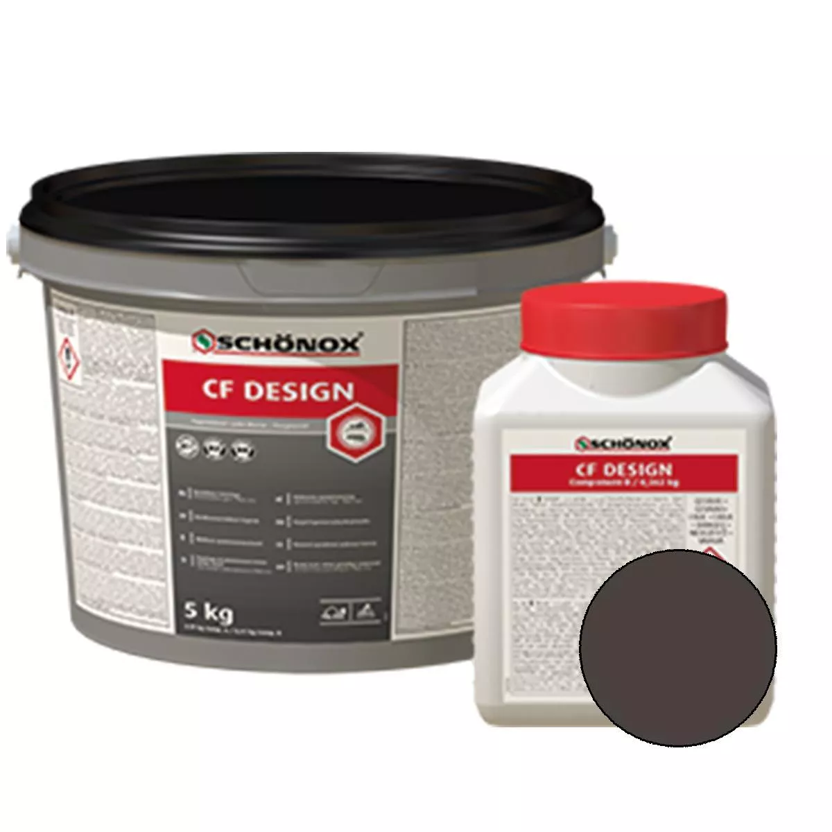 Spárovací hmota Schönox CF Design Epoxy Resin Colorfuge Antracit 2,5 kg