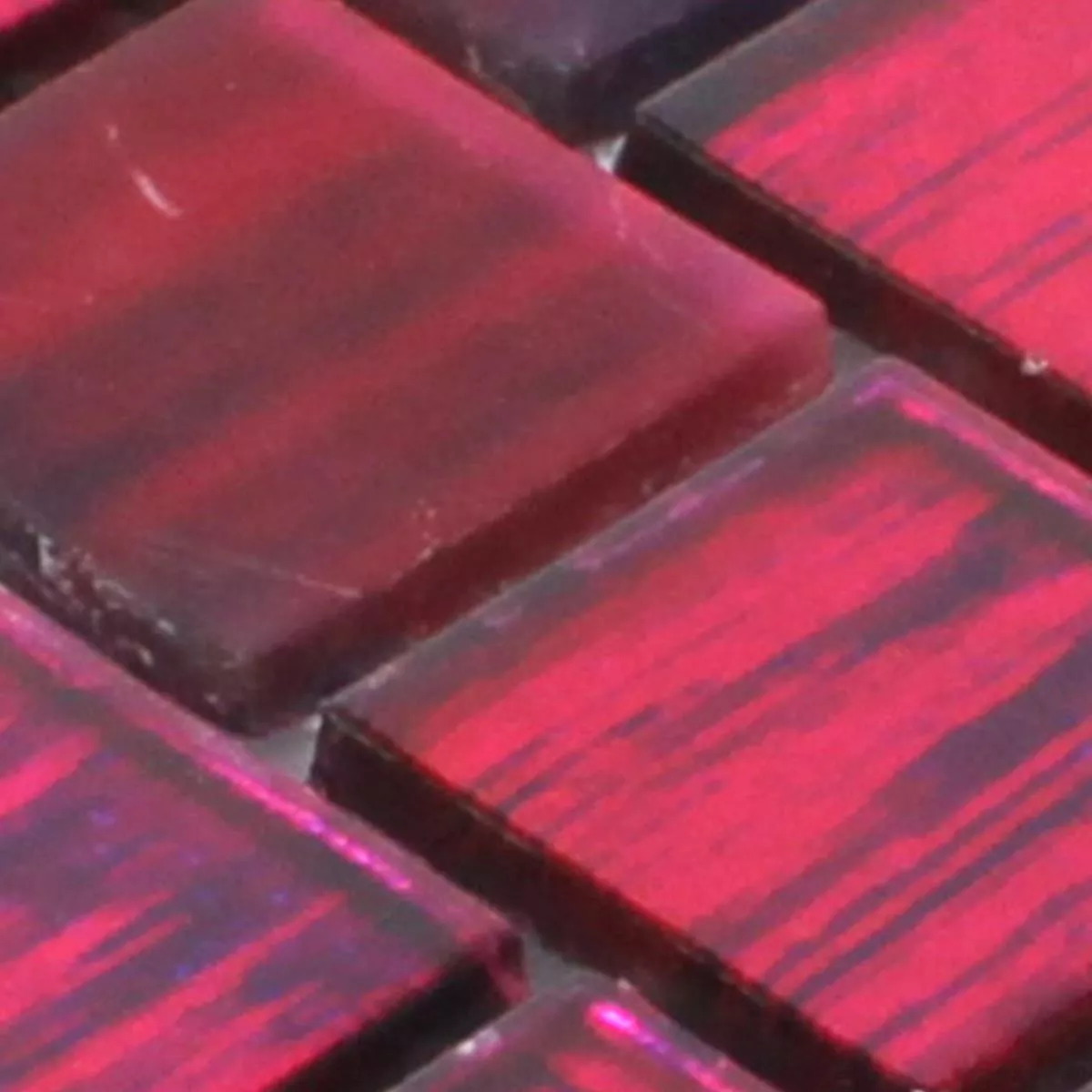 Vzorek Skleněná Mozaika Dlaždice Lanzarote Růžová Pink Úzký